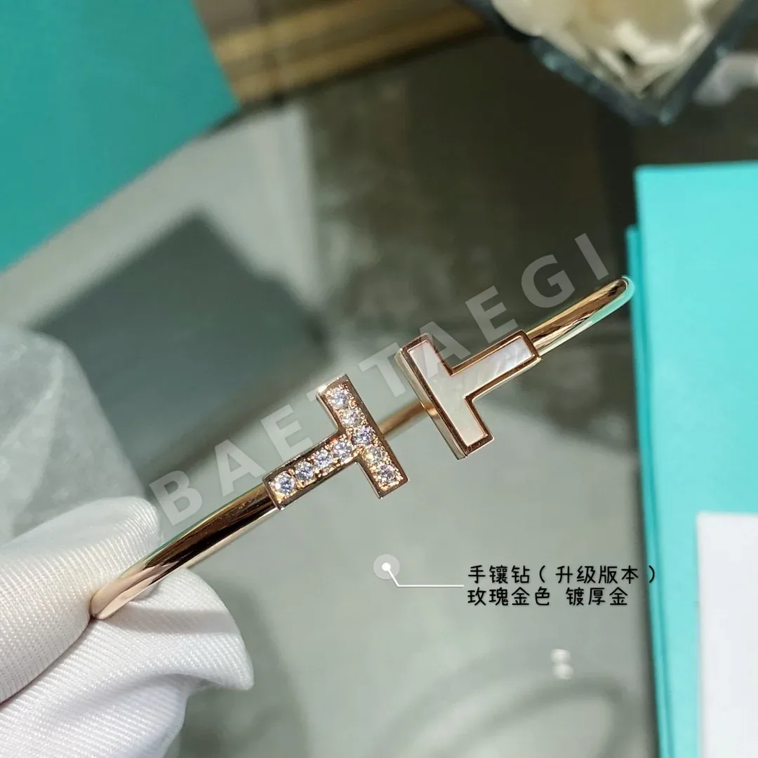 티파니 T 스퀘어 다이아몬드 뱅글 팔찌 상세 이미지 2
