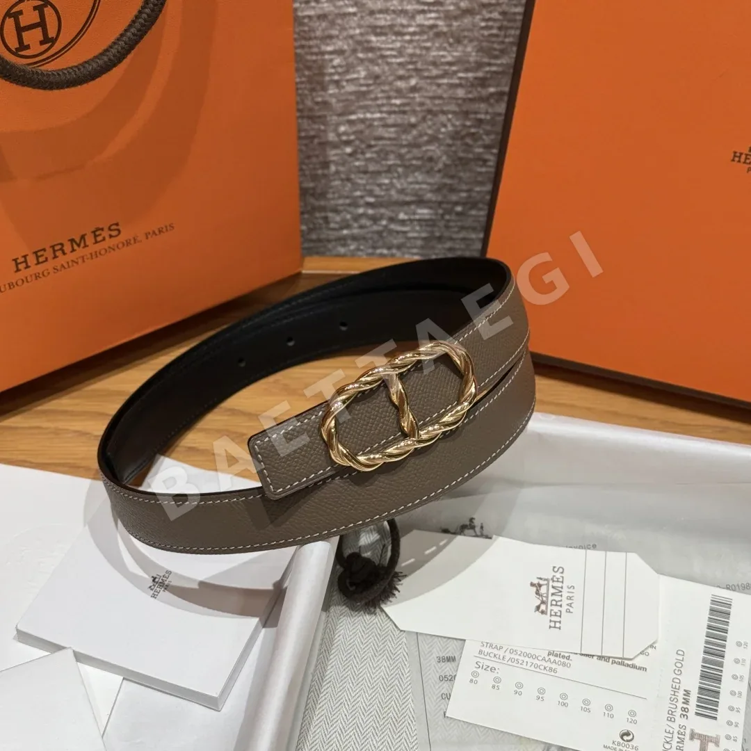 에르메스 토르소르드 버클 양면 가죽 벨트 상세 이미지 2