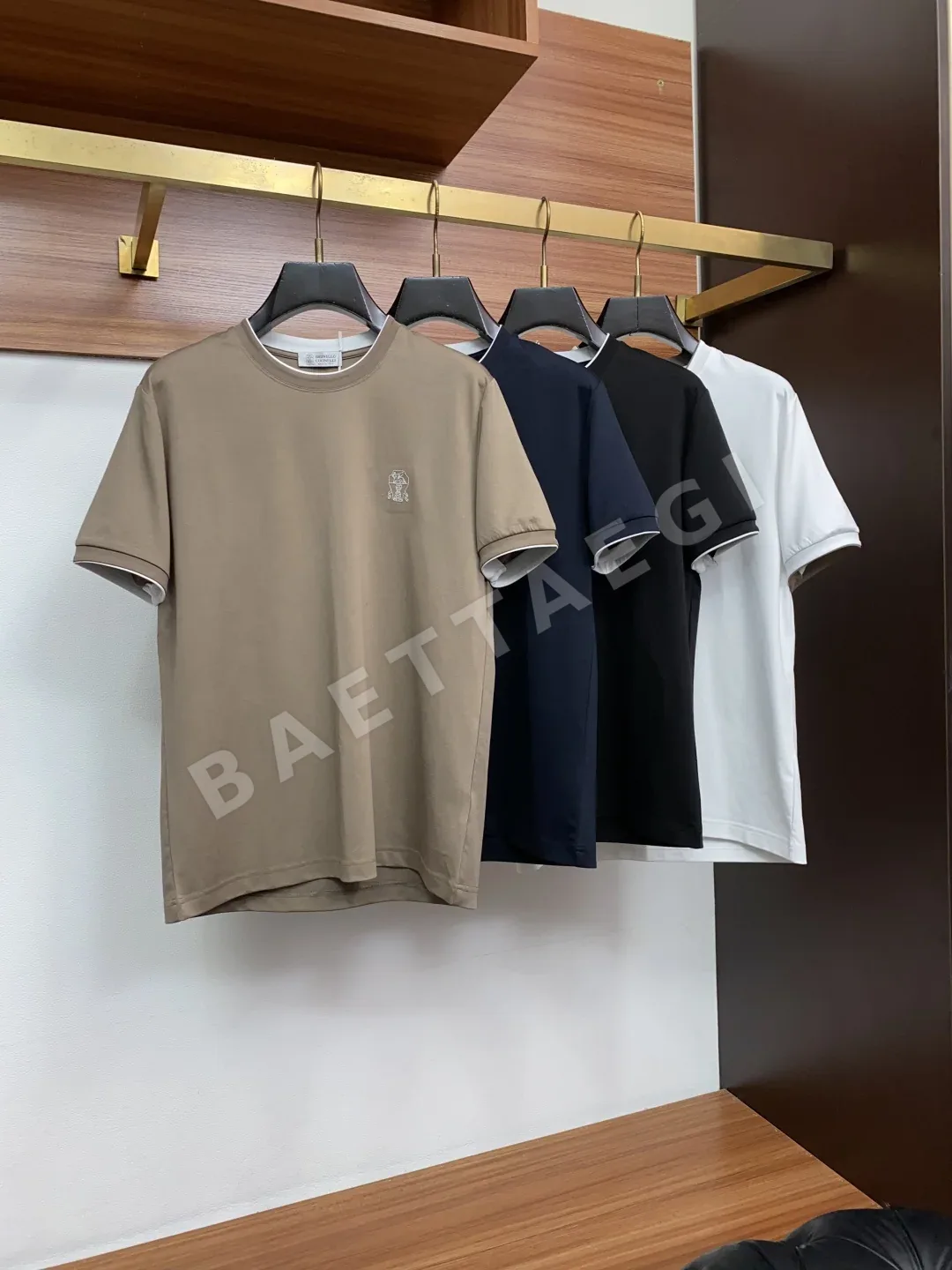 브루넬로쿠치넬리 남성 코튼 반팔티셔츠 상세 이미지 9