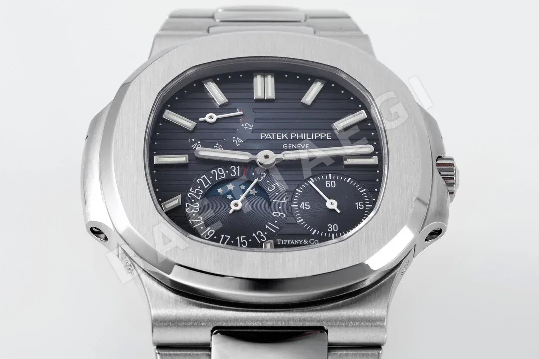 파텍필립 노틸러스 5712 문페이즈 멀티펑션 자동 블루 다이얼 PPF 공장 레플리카 44069 Patek Philippe 상세 이미지 3