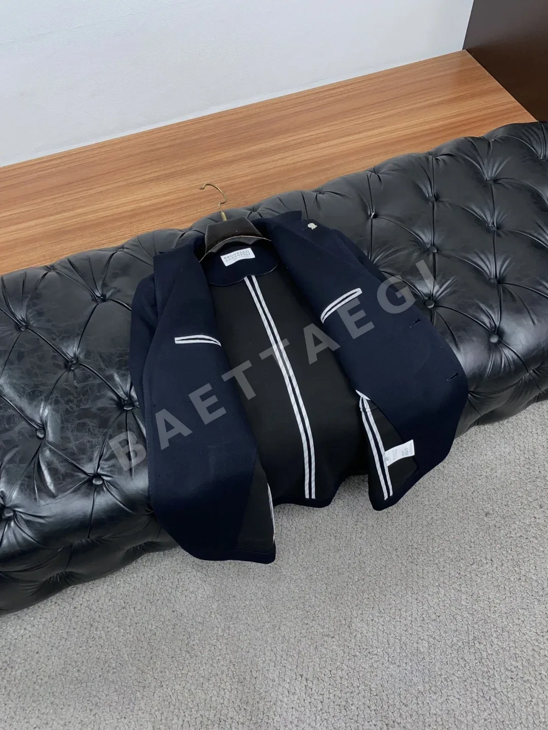 브루넬로쿠치넬리 컬러 블록 남성 자켓 상세 이미지 7
