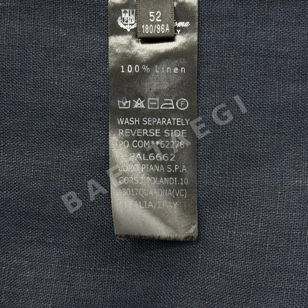 로로피아나 자수 로고 린넨 자켓 상세 이미지 9