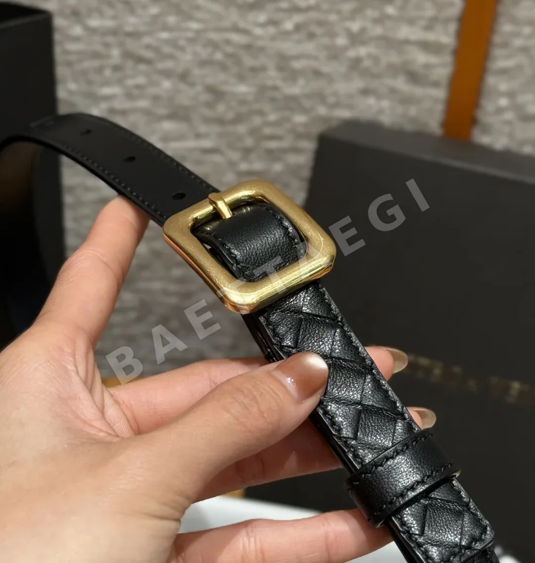 보테가베네타 피코탄 인트레차토 소가죽 벨트 20MM 상세 이미지 5