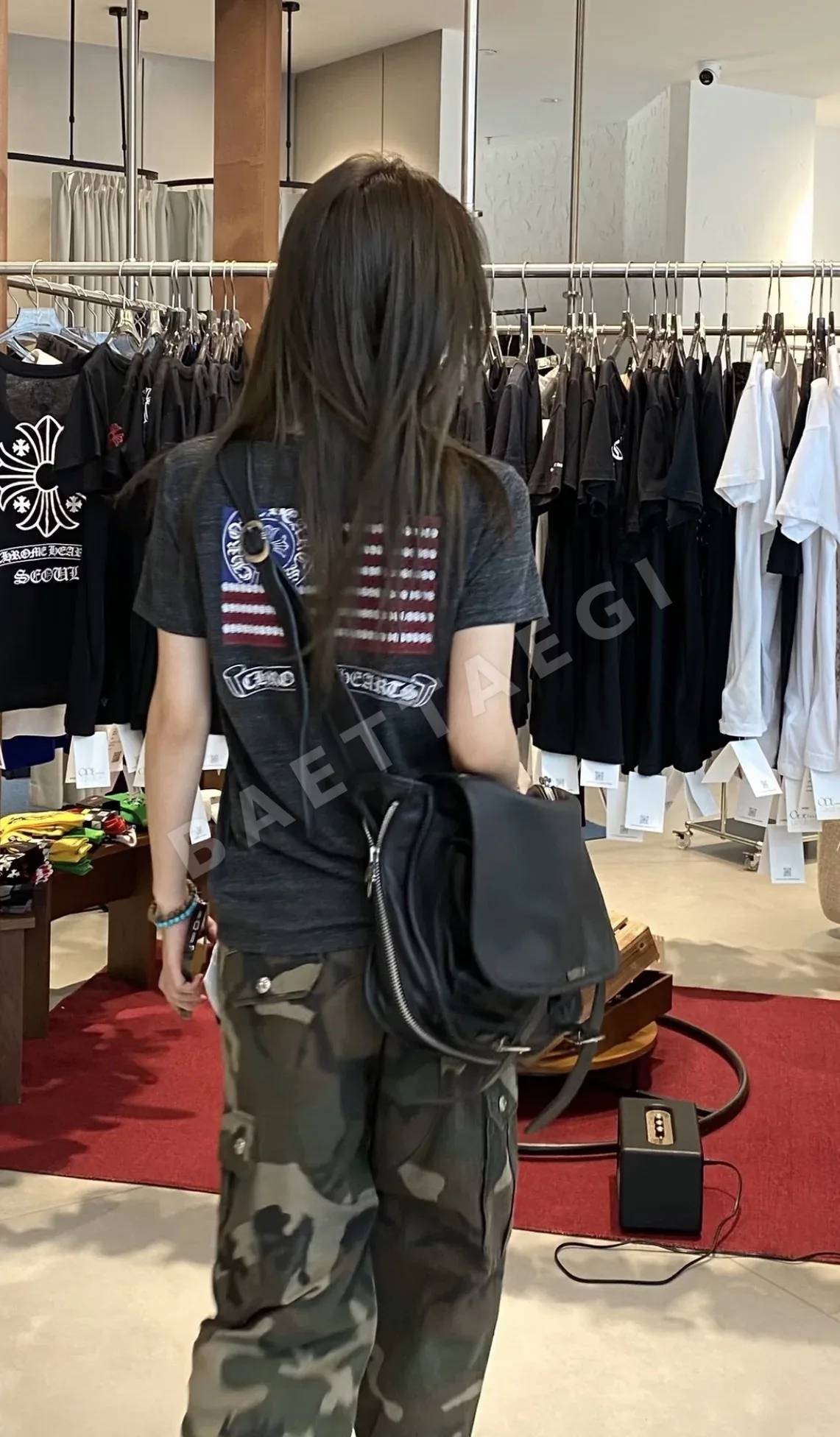 크롬하츠 레더 메신저 백 블랙 상세 이미지 17