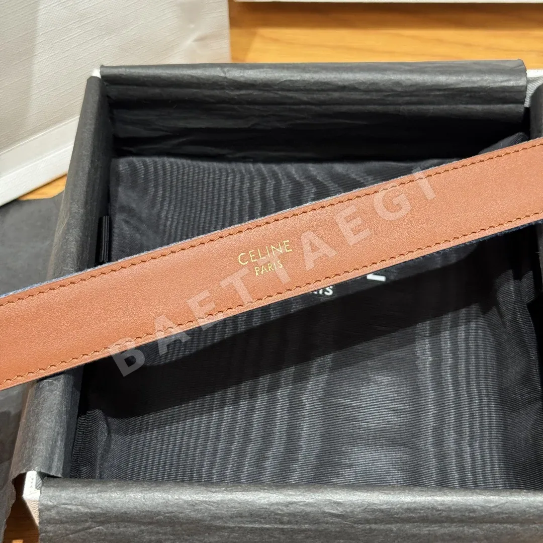 셀린느 개선문 데님 소가죽 벨트 상세 이미지 9