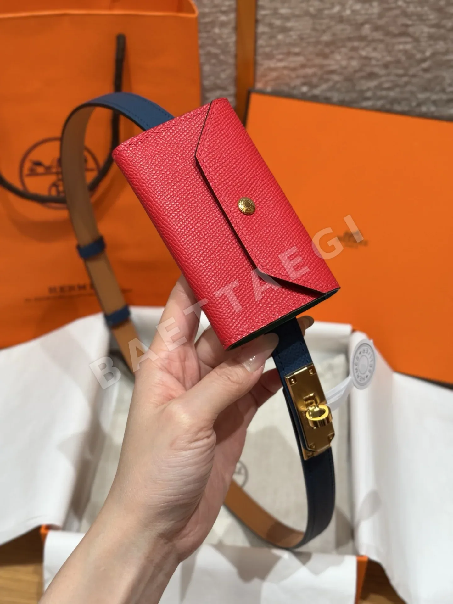 에르메스 켈리 버클 앱송 카프스킨 벨트 176559