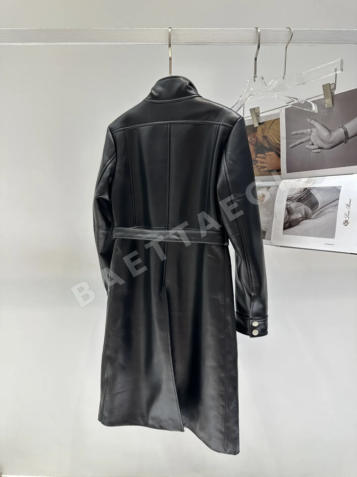 꾸레쥬 램스킨 레더 자켓 상세 이미지 9
