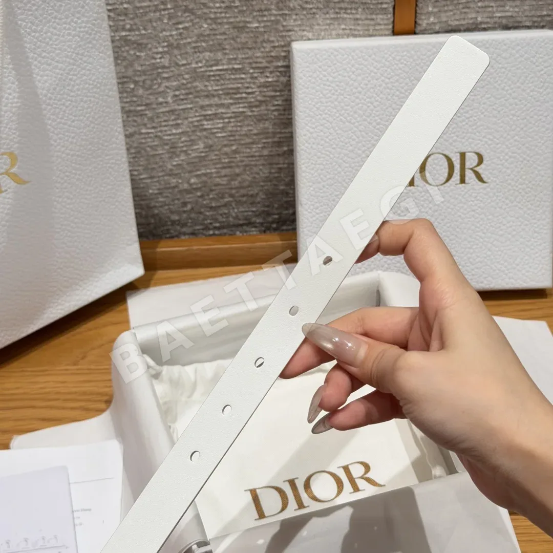 디올 CD 장식 카프스킨 벨트 상세 이미지 9