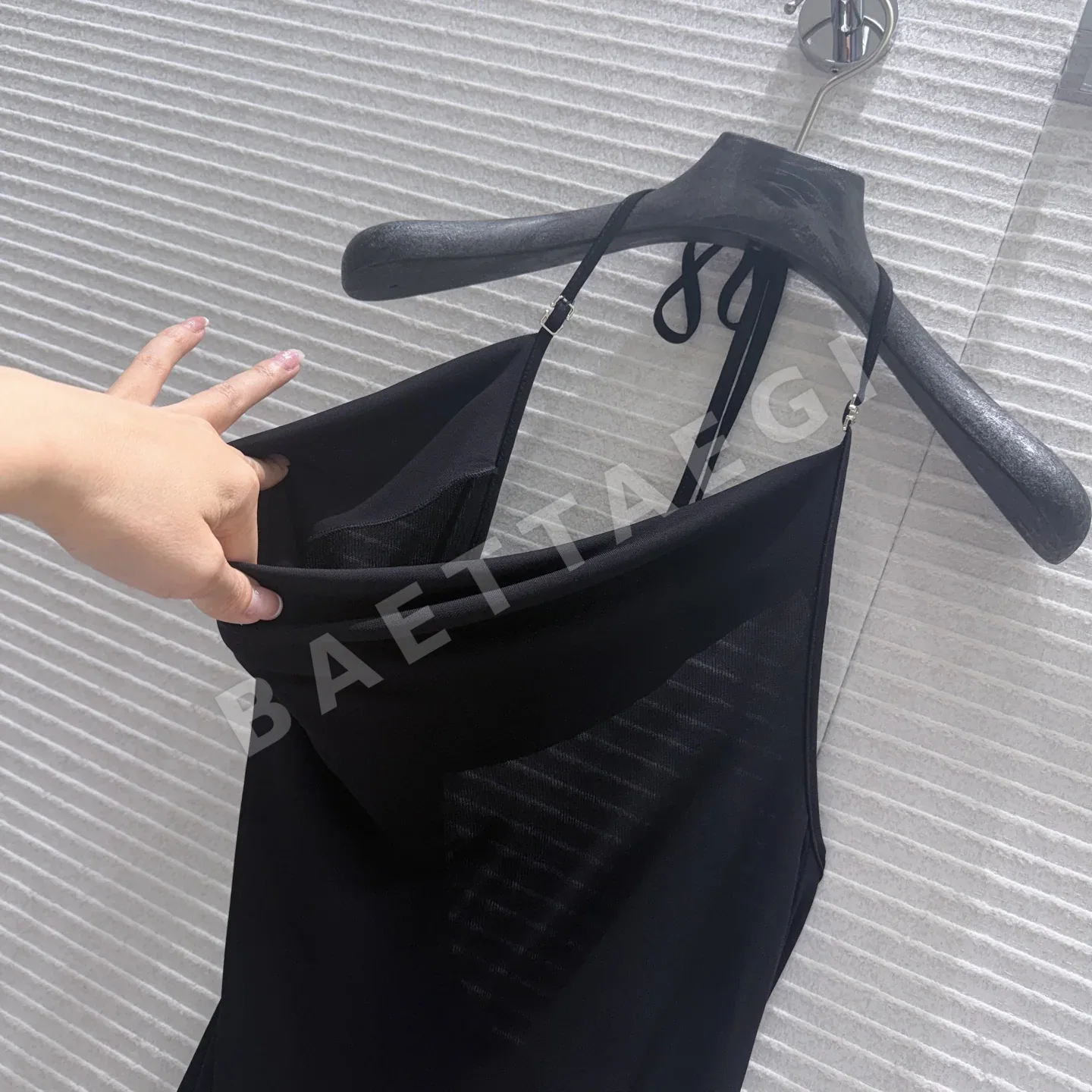 샤넬 홀터넥 슬립 원피스 상세 이미지 3