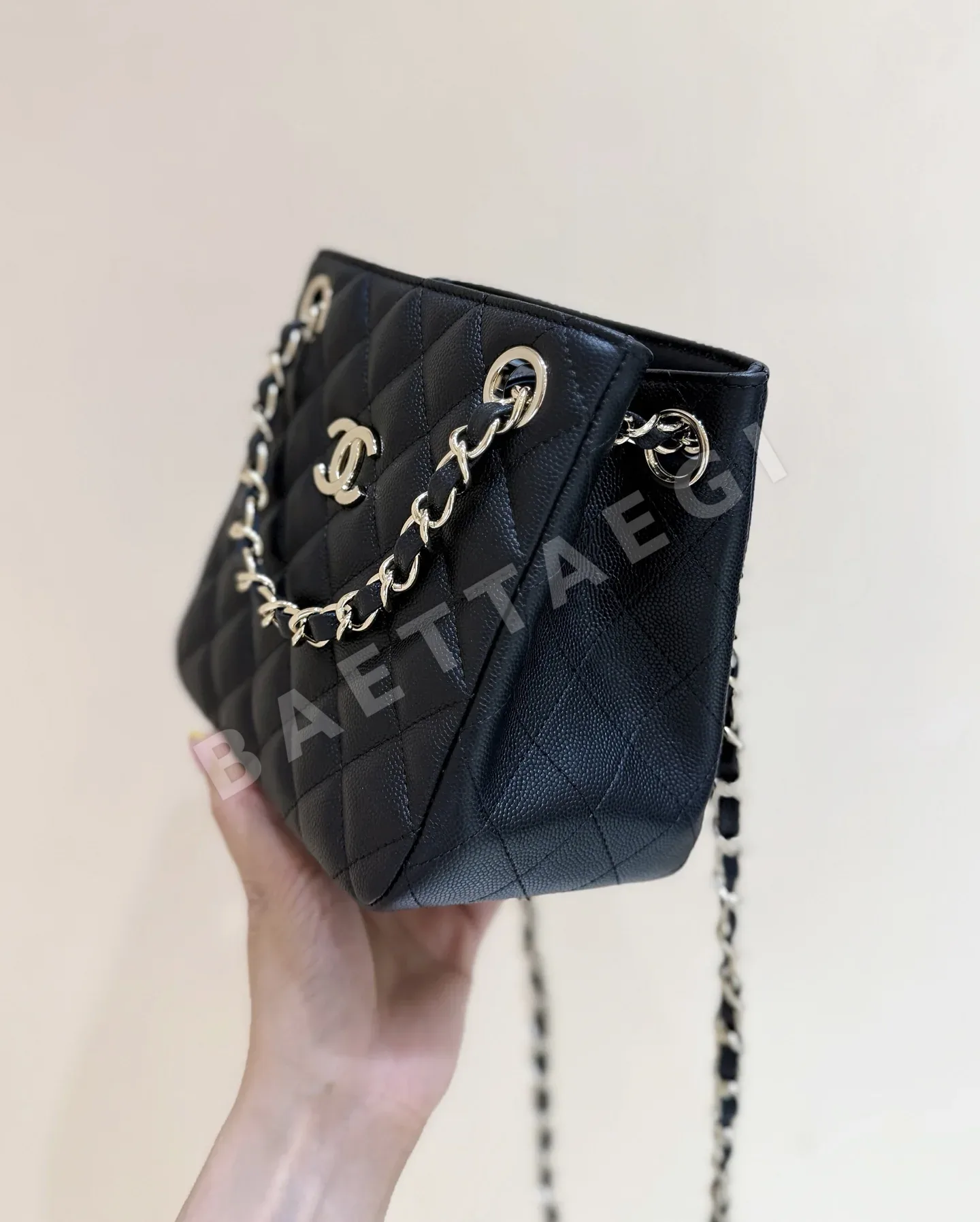 샤넬 25C 미니 더블 체인 토트백 AS3176 상세 이미지 6