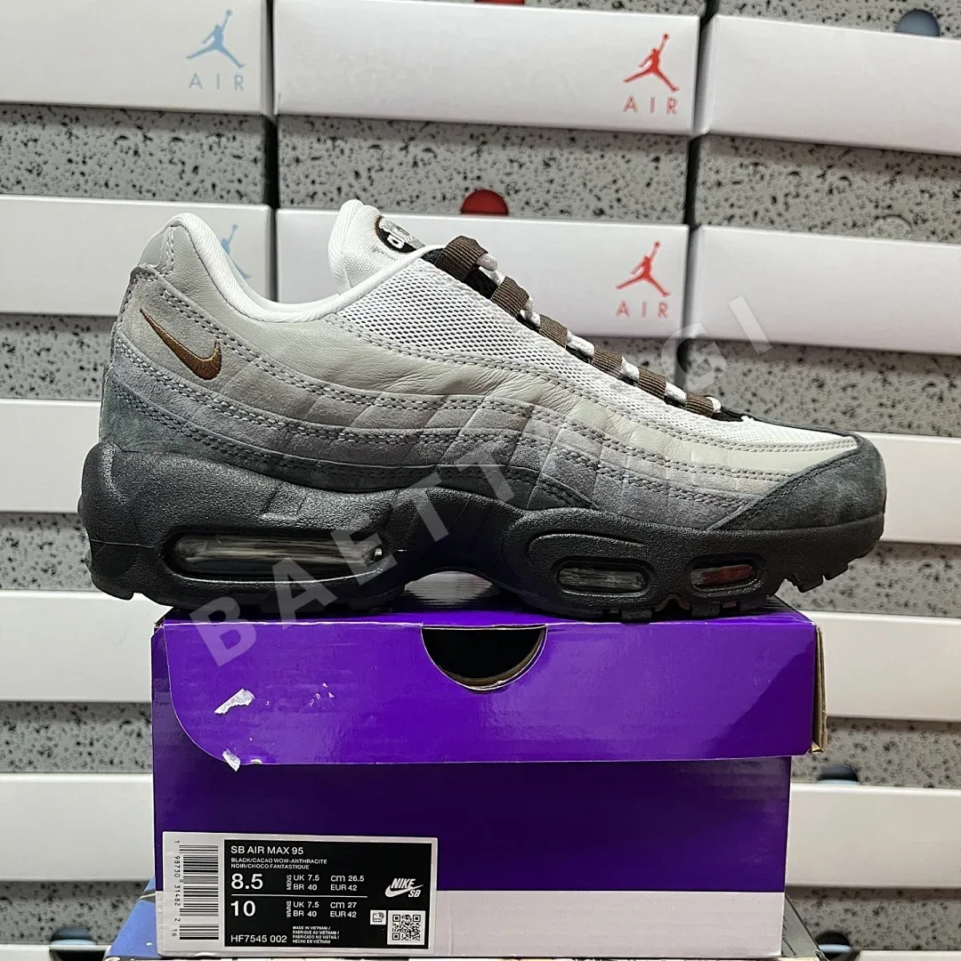 나이키 [KZ2.0] 에어 맥스 95 SB 그레이 블랙 브라운 HF7545-002 201166 Nike Air Max 95 SB Cacao