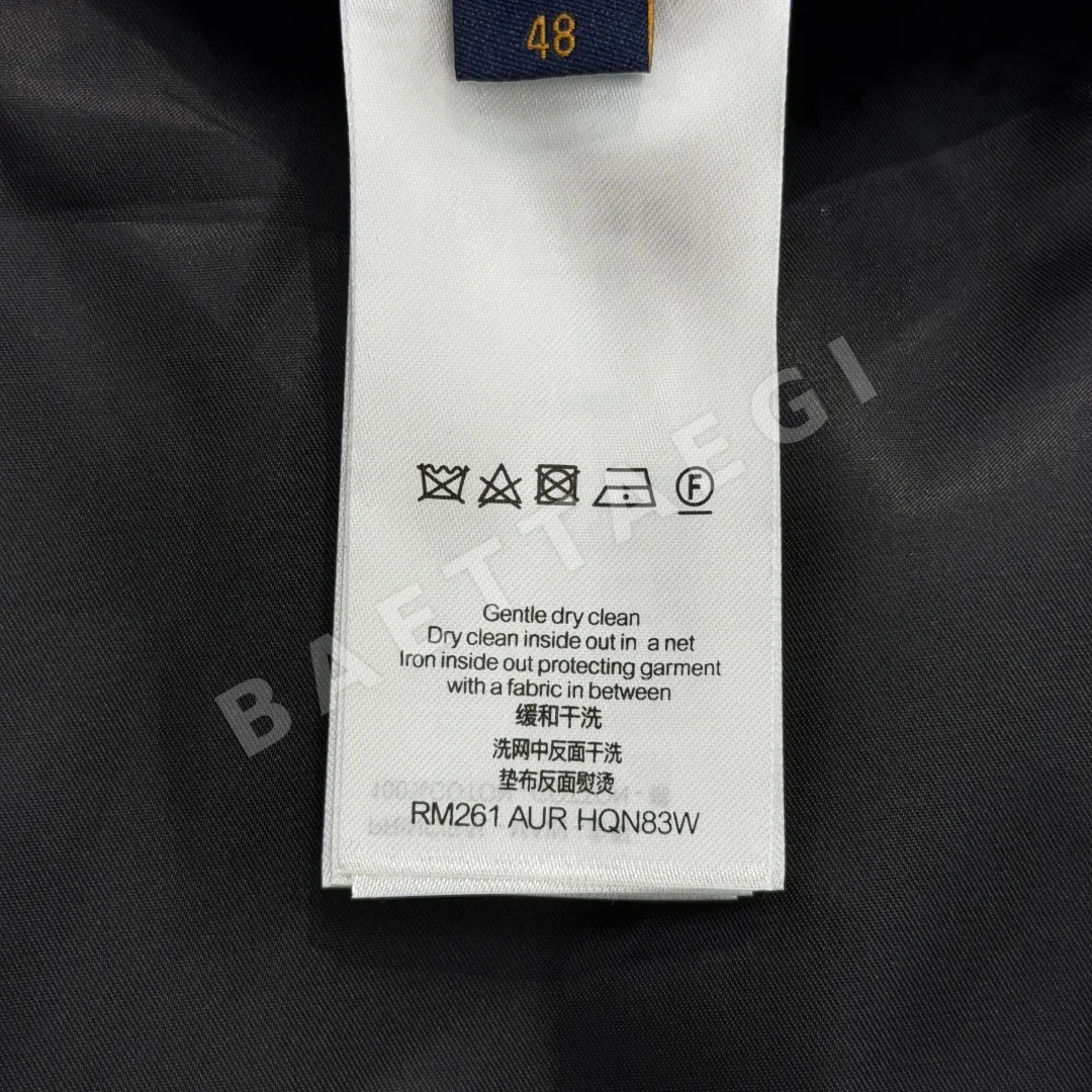 루이비통 울 나일론 혼방 카라 집업 자켓 상세 이미지 9