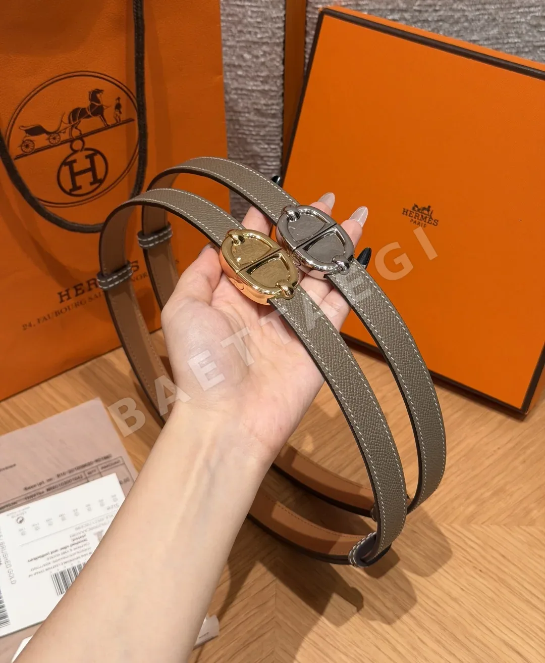 에르메스 앱송 카프스킨 H 버클 벨트 상세 이미지 2