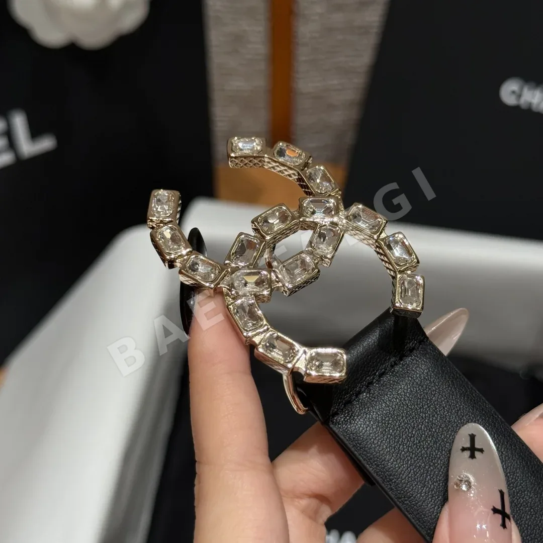 샤넬 클래식 더블 C 라인스톤 벨트 상세 이미지 5
