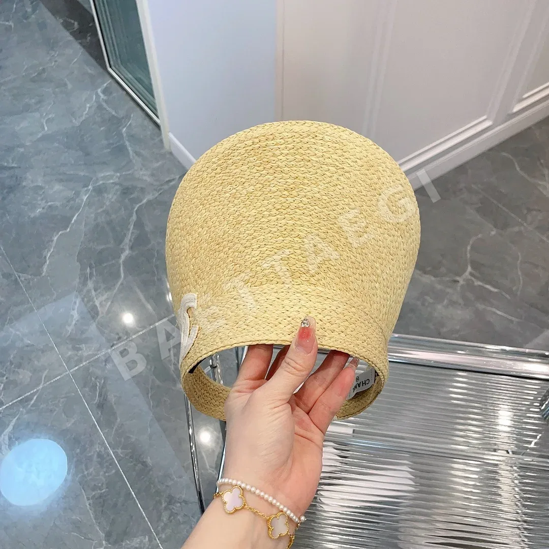 샤넬 라피아 더블 C 자수 헤드밴드 모자 상세 이미지 9