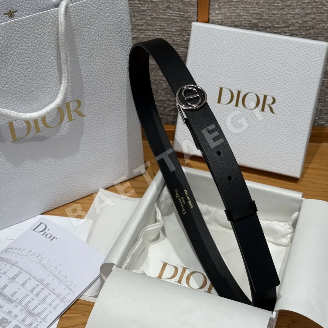 디올 CD 버클 가죽 벨트 상세 이미지 4