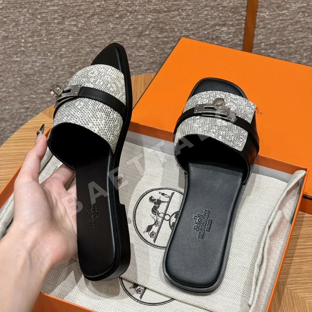 에르메스 줄리아 샌들 블랙 도마뱀 가죽 상세 이미지 7