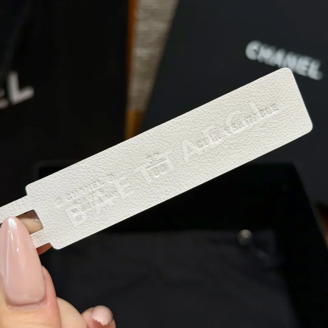 샤넬 더블 C 로고 양면 카프스킨 벨트 상세 이미지 10