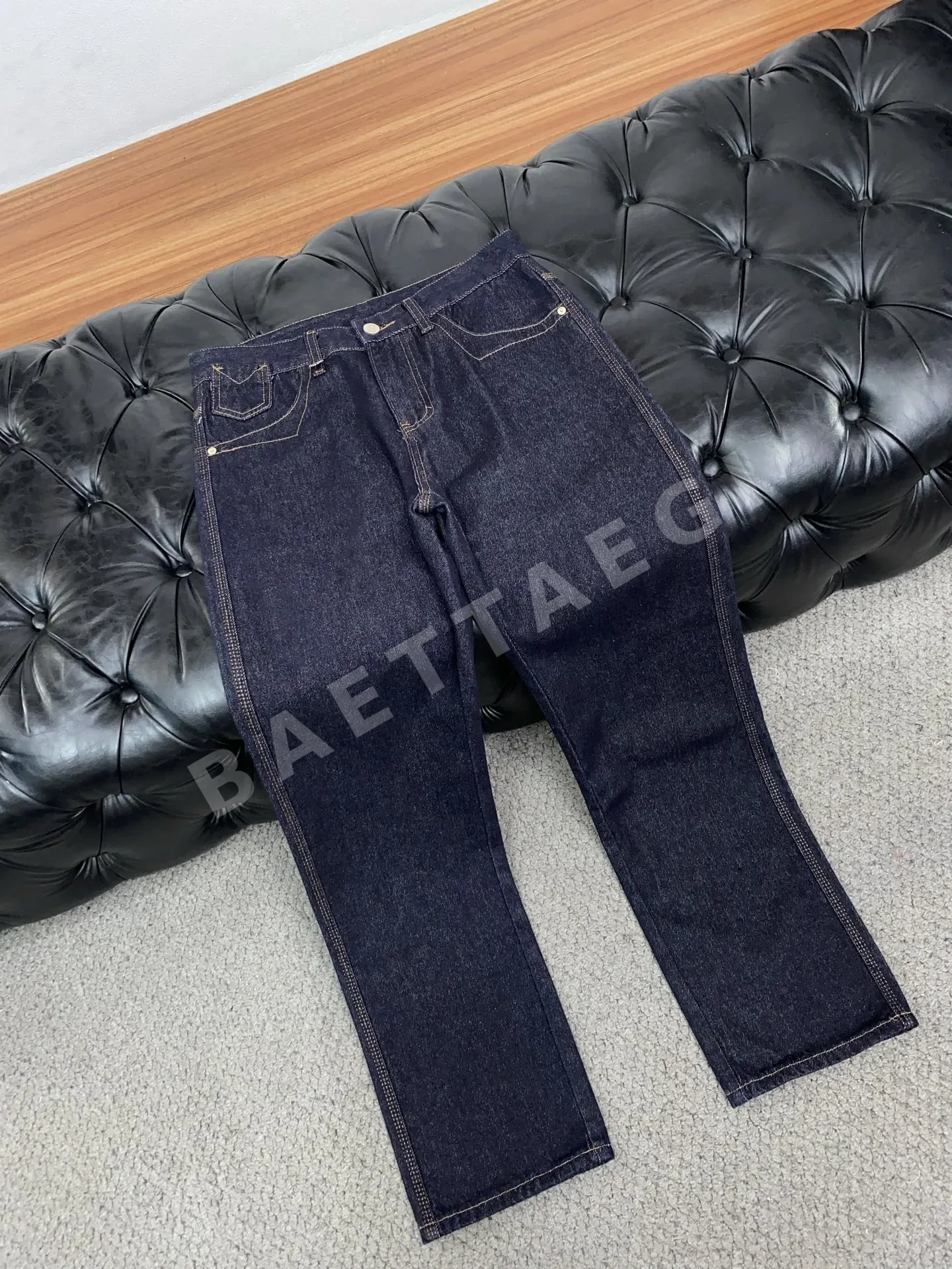 로로피아나 올드 머니 스타일 수입 데님 남성 바지 상세 이미지 6