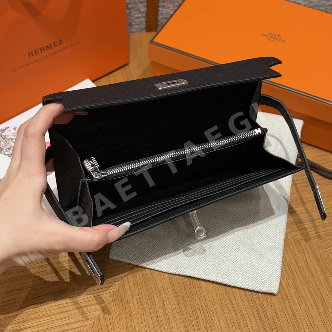 에르메스 켈리 투 고 숄더백 블랙 엡솜 가죽 상세 이미지 6