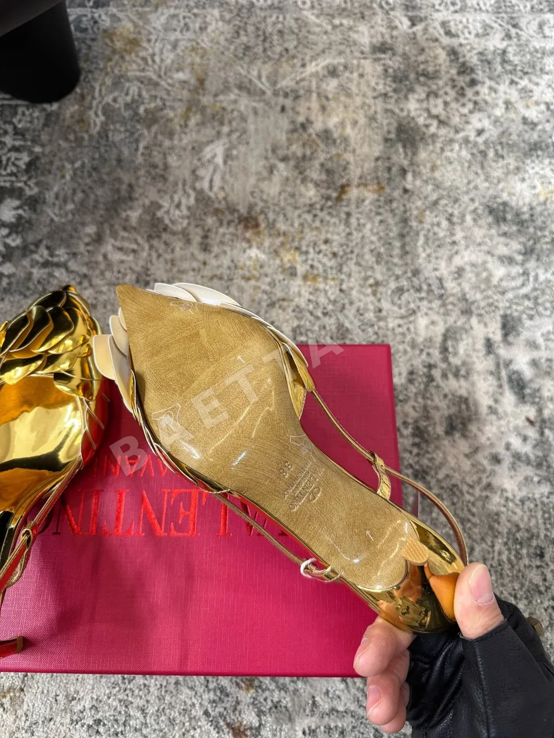 발렌티노 거울 마감 소가죽 여성 부티 신발 상세 이미지 6
