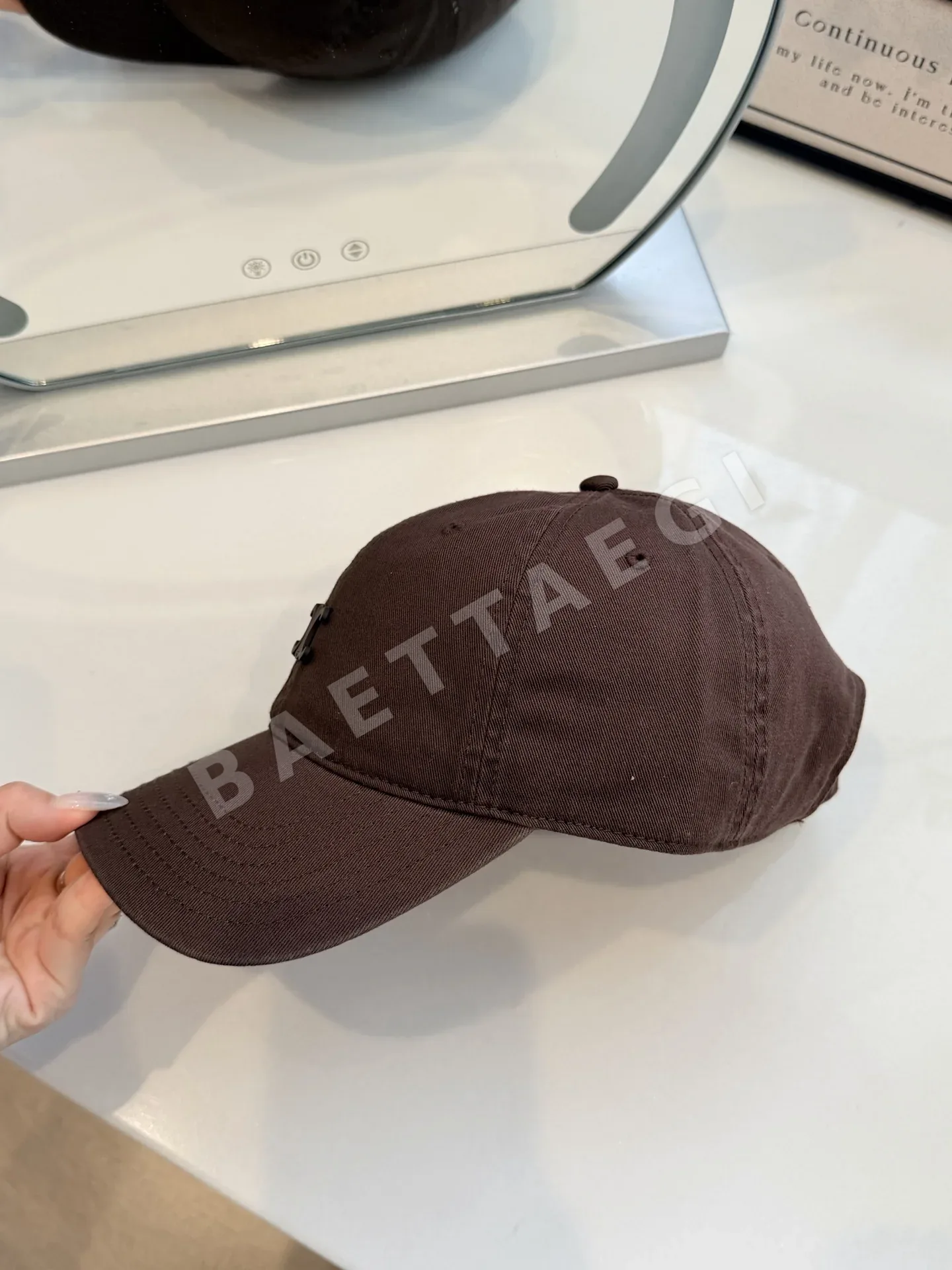 셀린느 코튼 자수 야구모자 상세 이미지 5