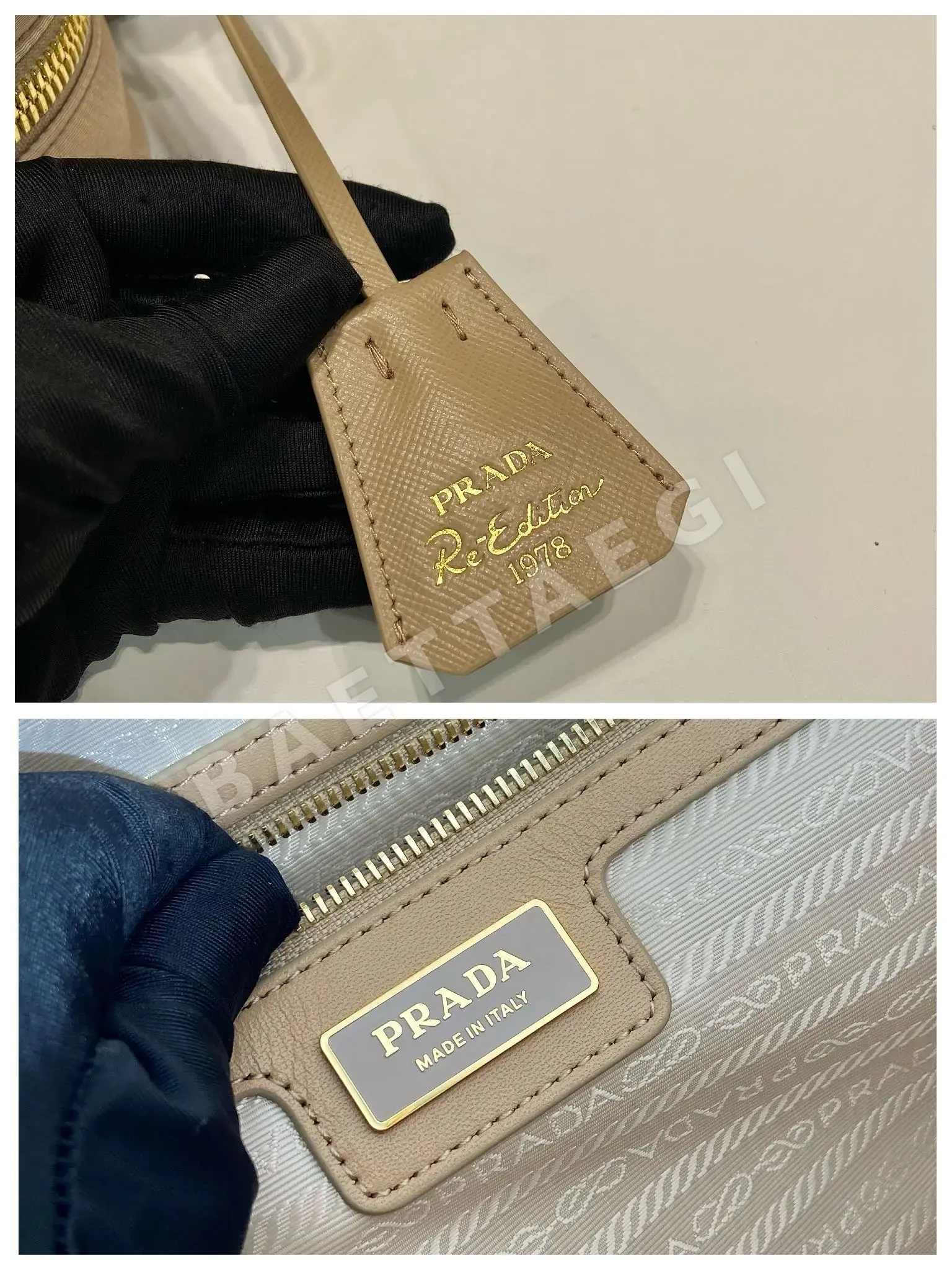 프라다 리사이클 나일론 더블 핸들 핸드백 1BB115 상세 이미지 9