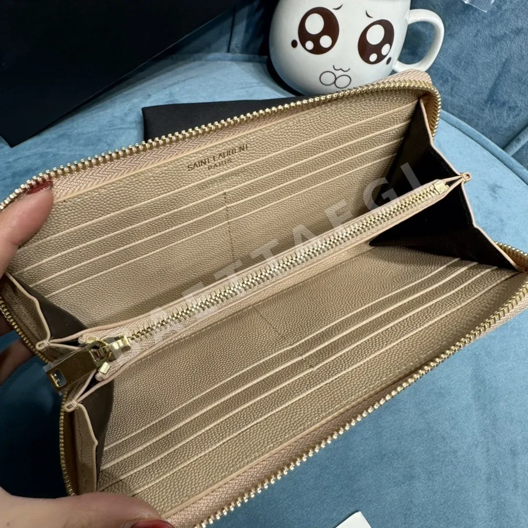 생로랑 캐비어 가죽 지퍼 장지갑 상세 이미지 6