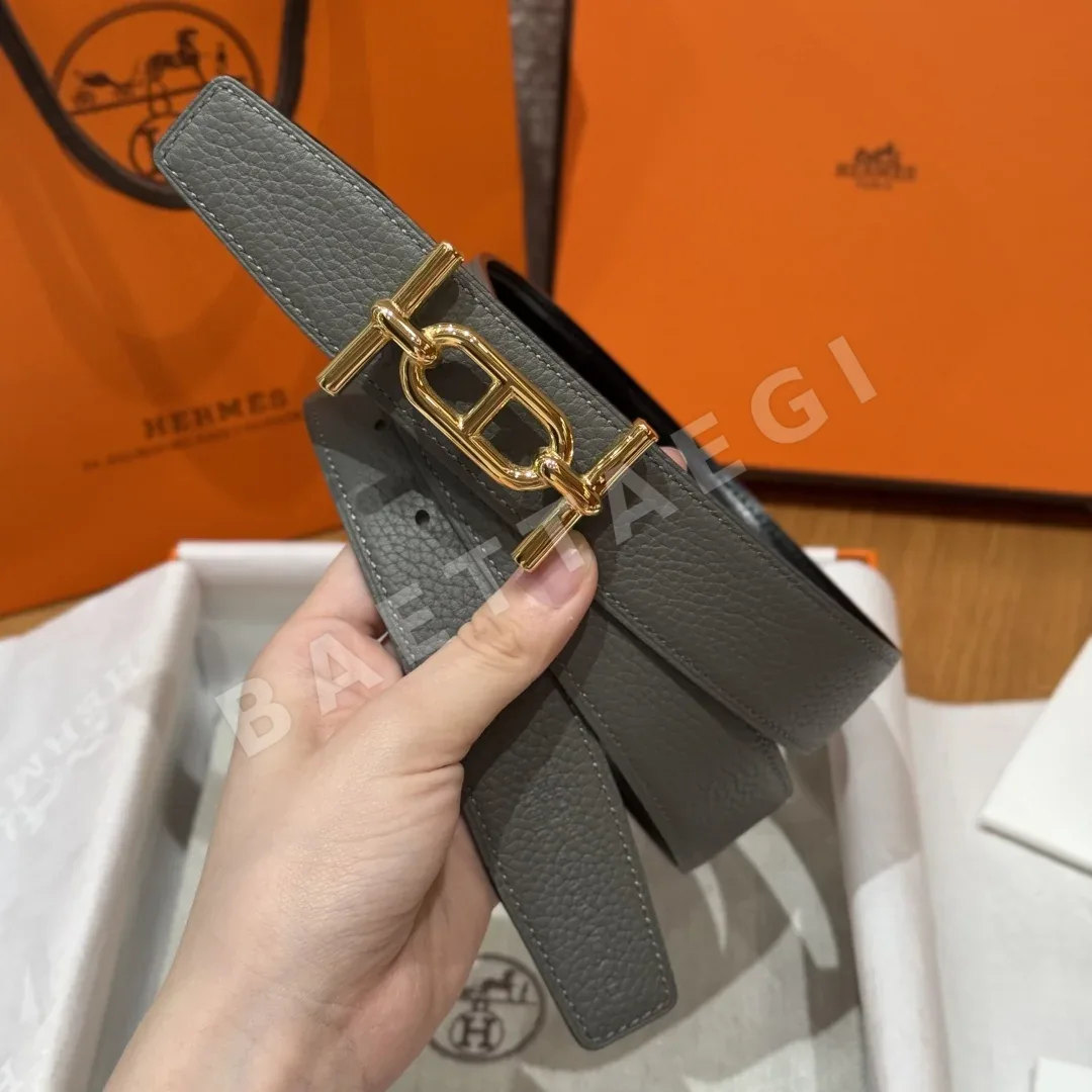 에르메스 팔라듐 도금 H 버클 리버시블 가죽 벨트 상세 이미지 2
