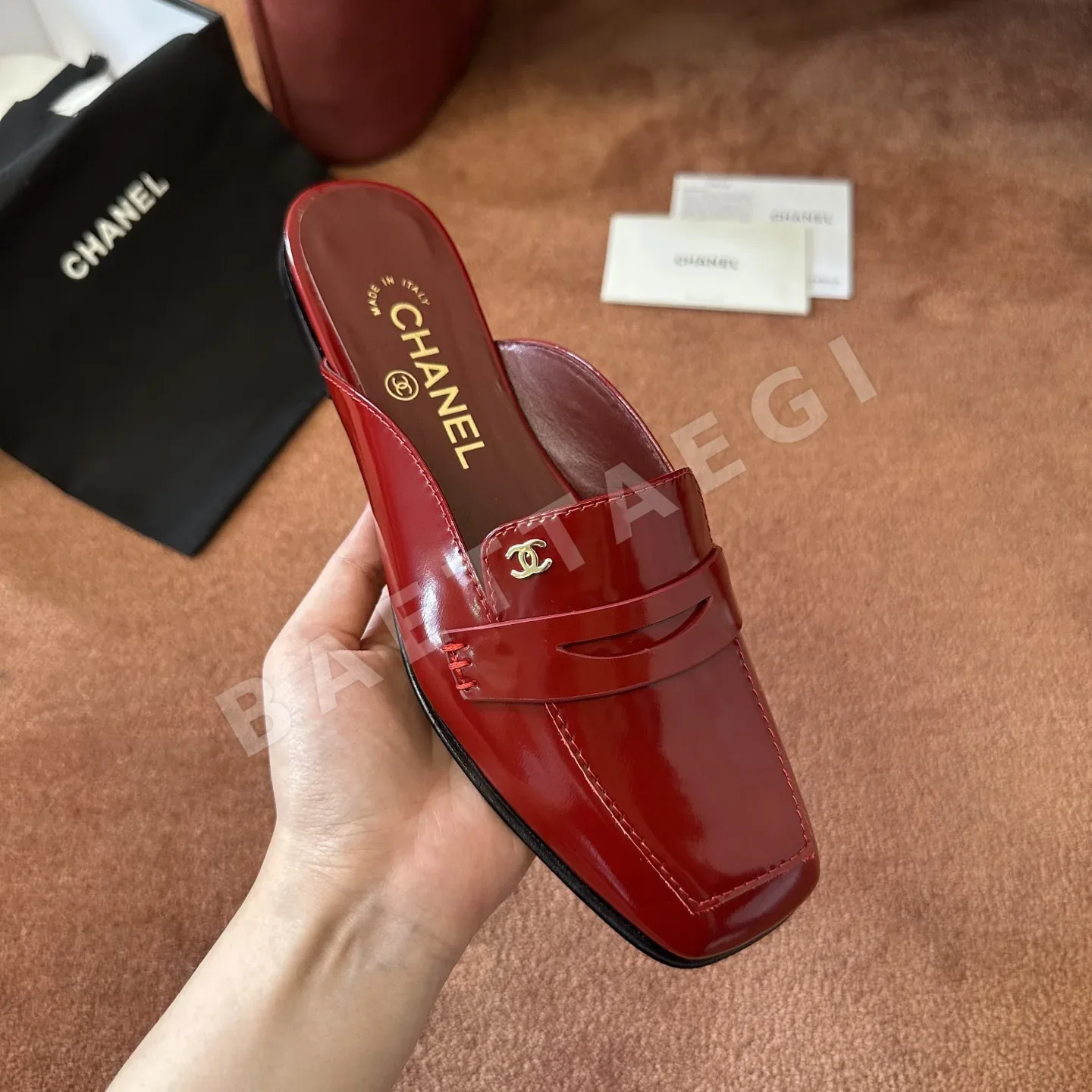 샤넬 더블 C 로고 로퍼 상세 이미지 3