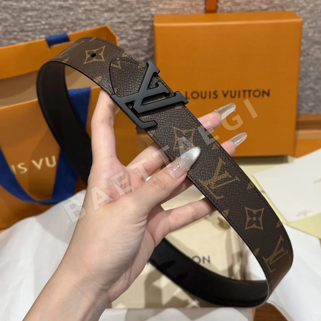 루이비통 모노그램 캔버스 양면 벨트 상세 이미지 5