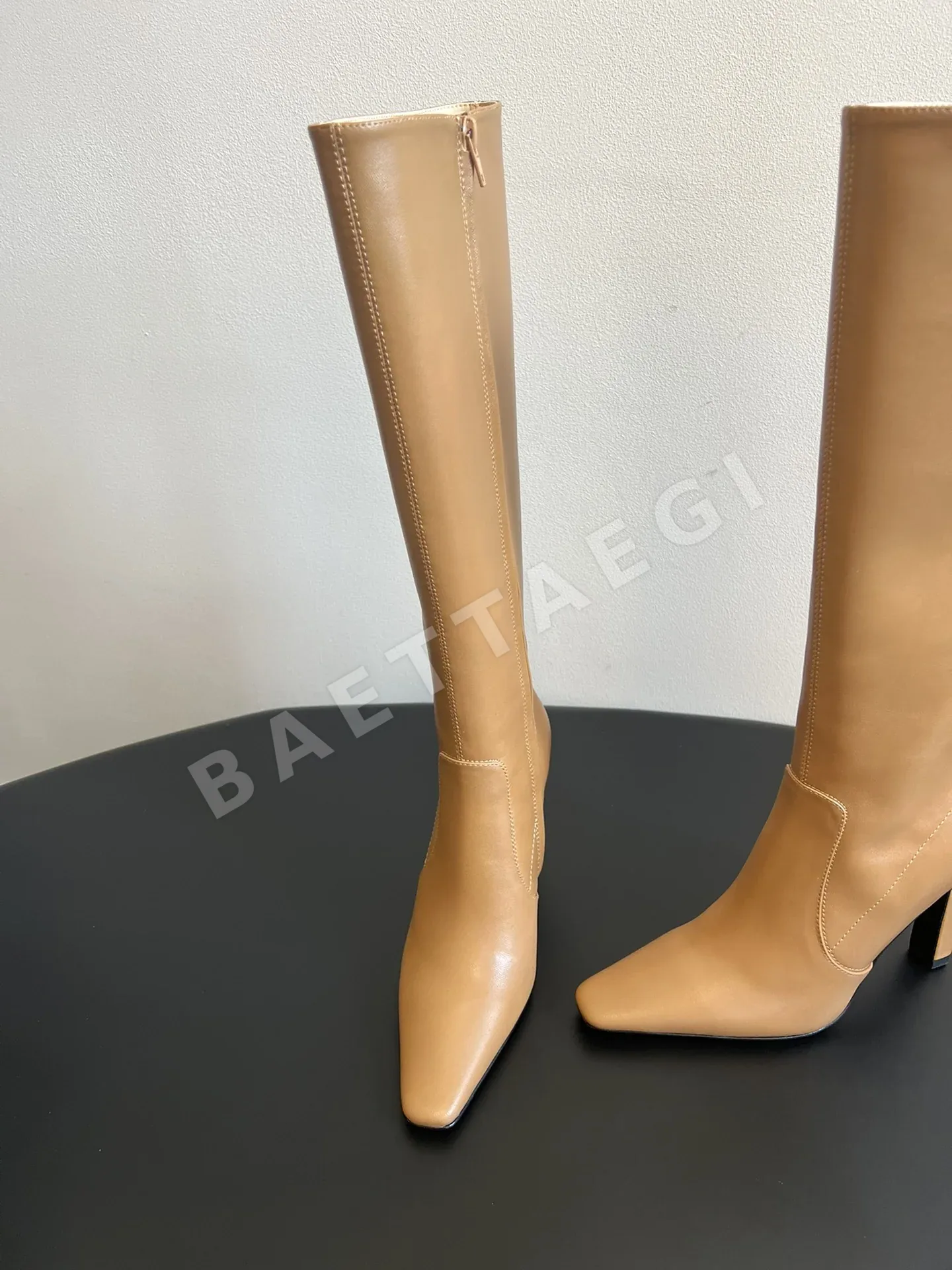 생로랑 사이드 지퍼 하이힐 부츠 9422 상세 이미지 5