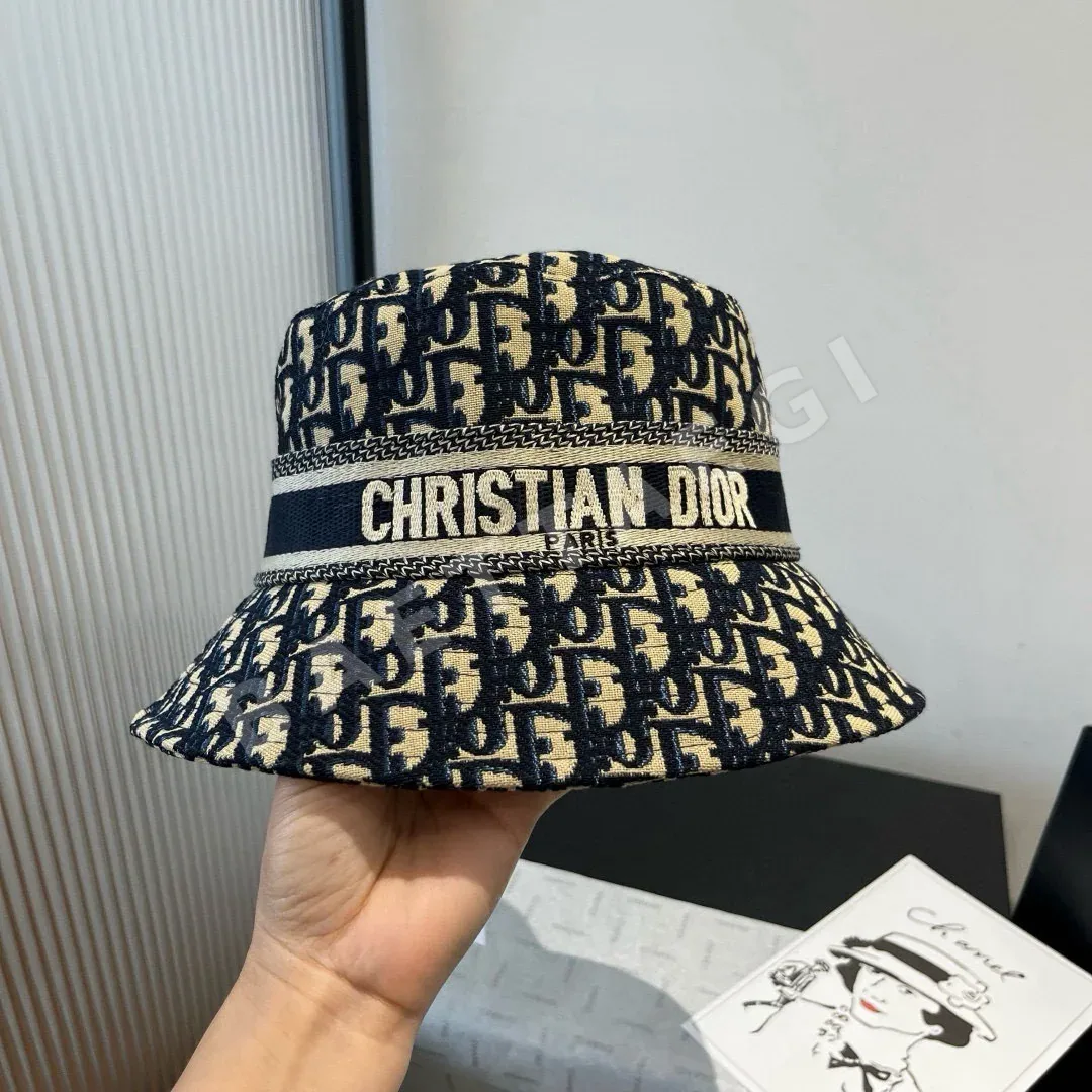 디올 남녀공용 면 린넨 피셔맨 햇 78798