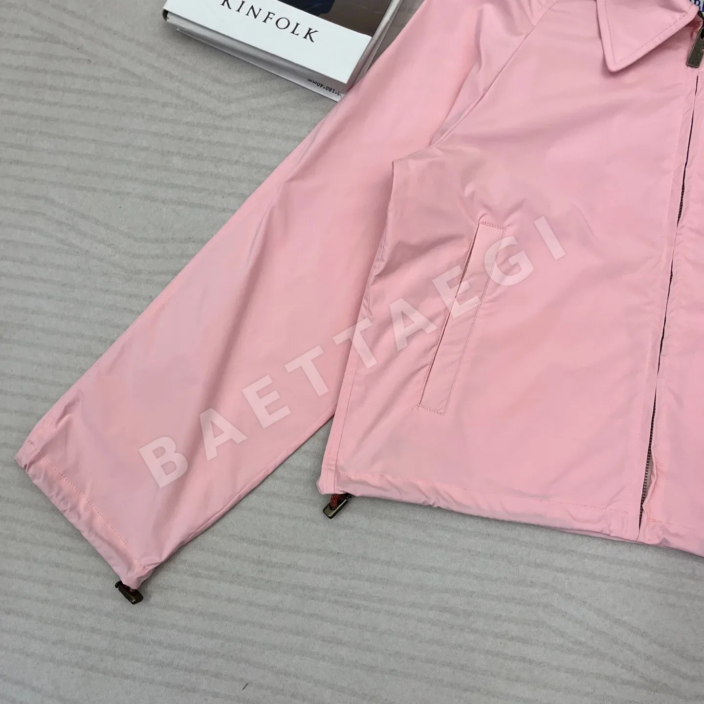 버버리 체크 후드 크롭 봄버 자켓 G22836 상세 이미지 6