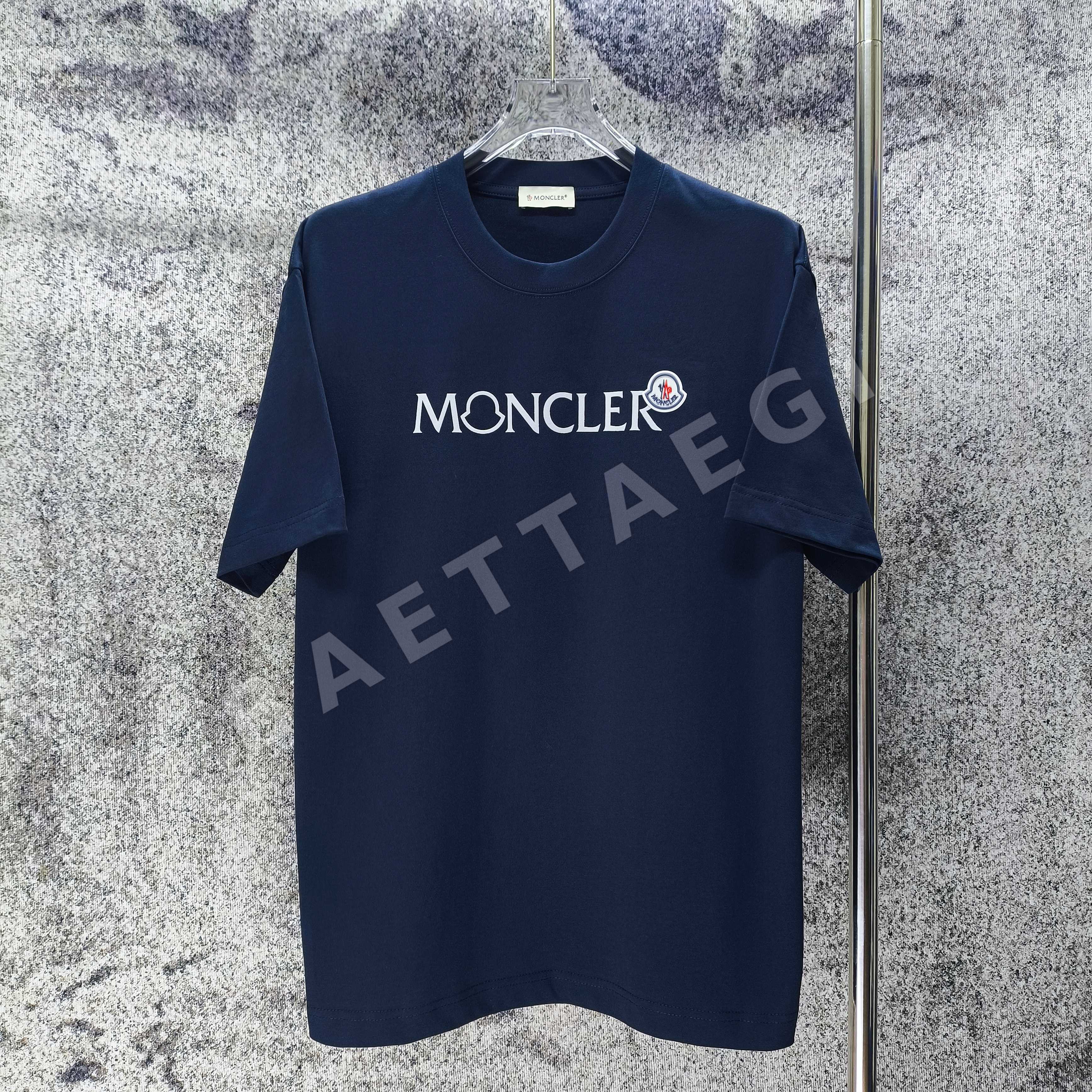 몽클레르 플로키 가공 실리콘 패치 여성 반팔 티셔츠 상세 이미지 2