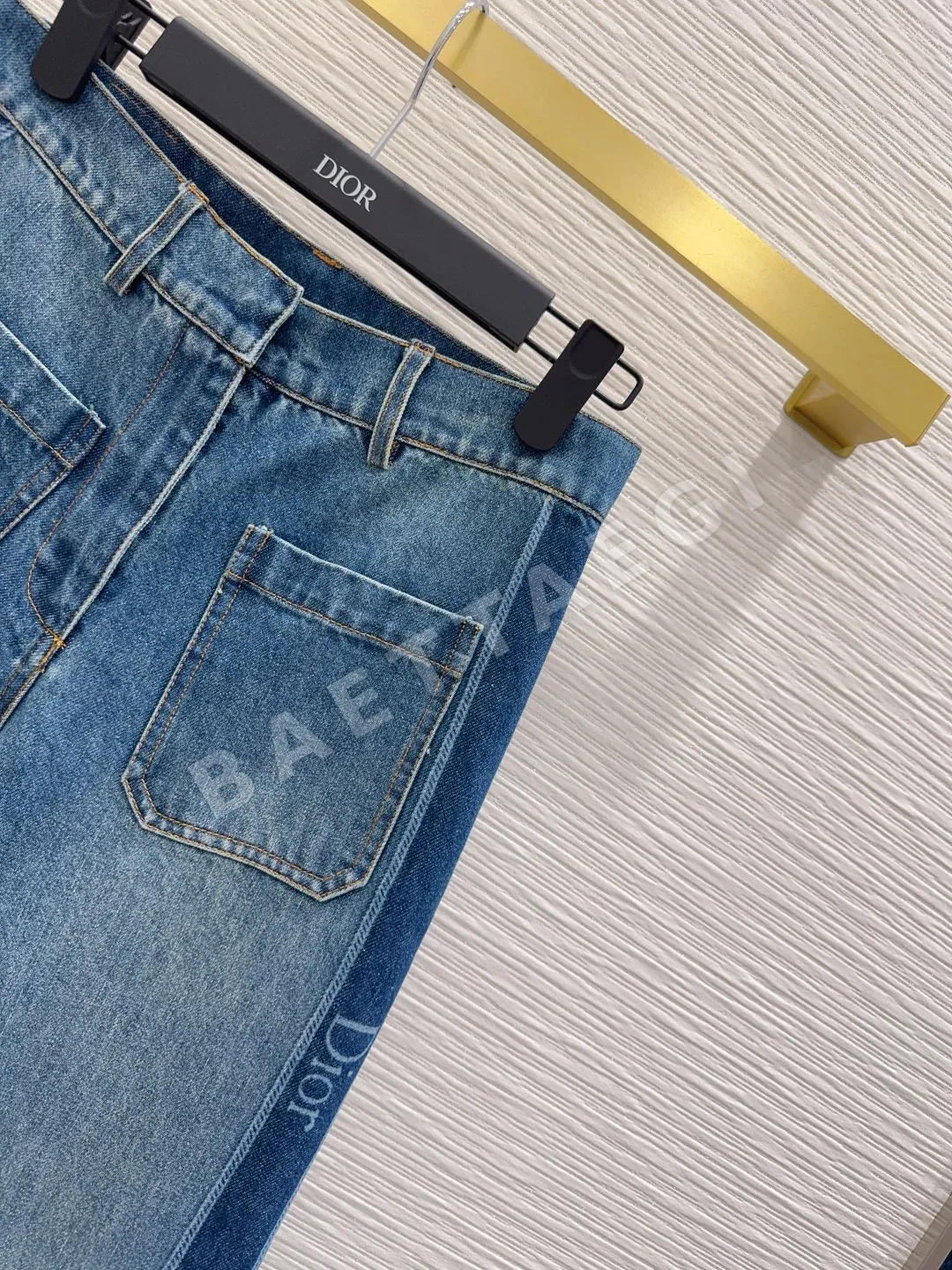 디올 여성 하이핏 데님 바지 상세 이미지 4