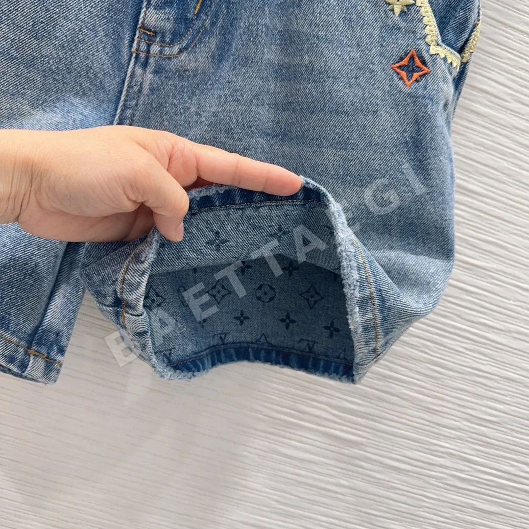 루이비통 여성 데님 반바지 상세 이미지 5