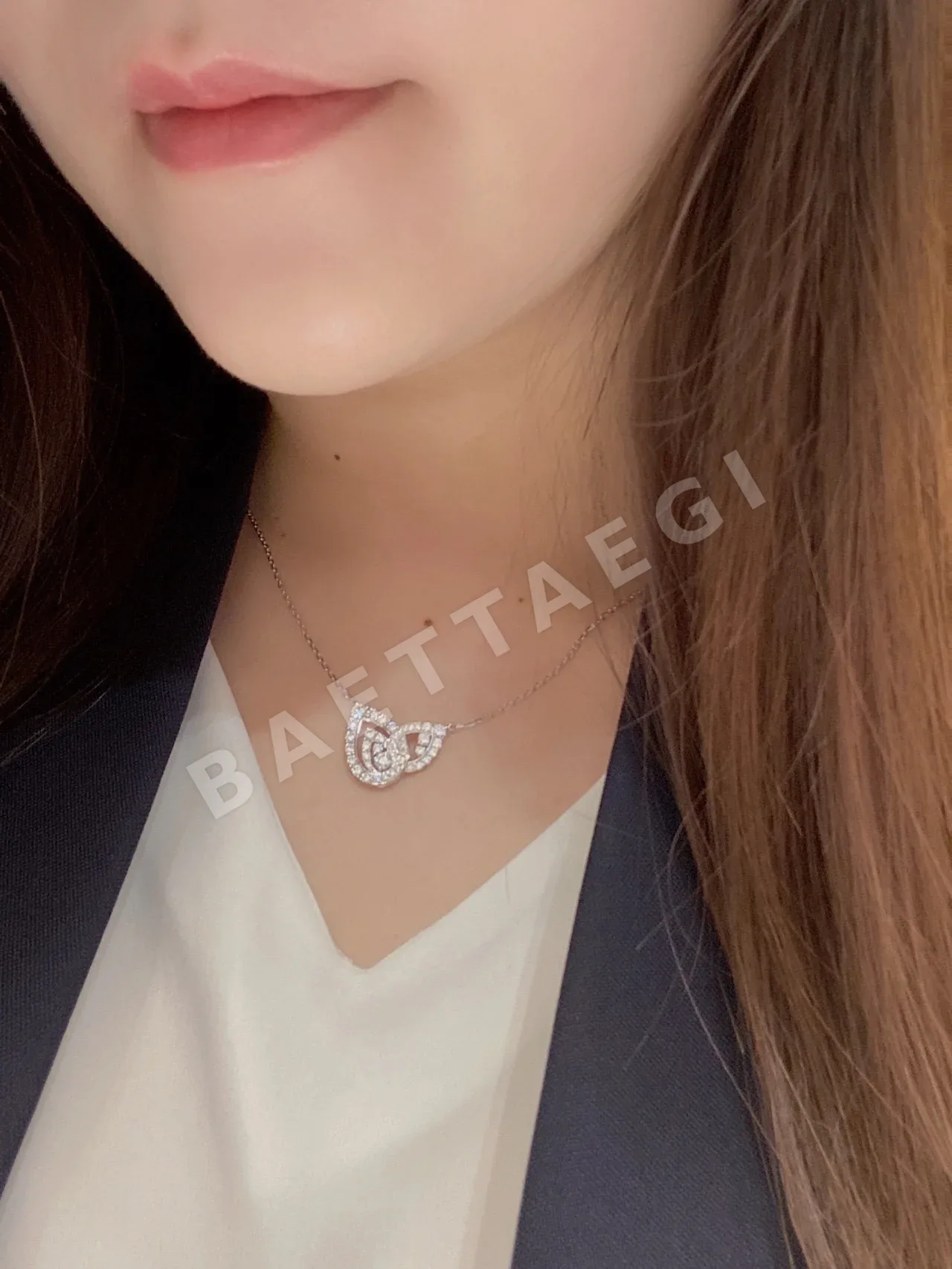 쇼메 조제핀 에터널 듀오 더블 티어드롭 목걸이 상세 이미지 2