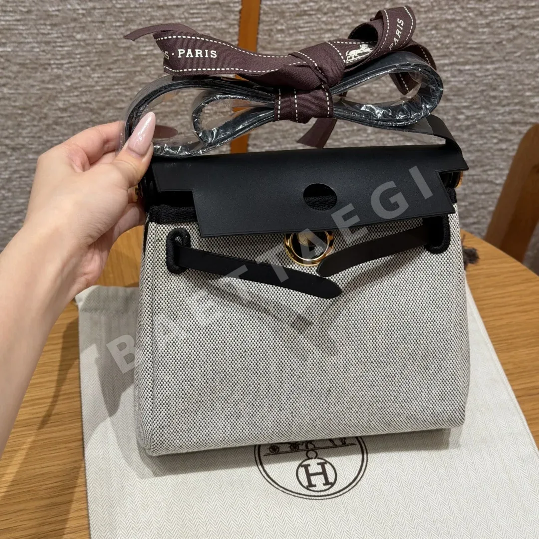 에르메스 미니 하버 캔버스 숄더백 192856