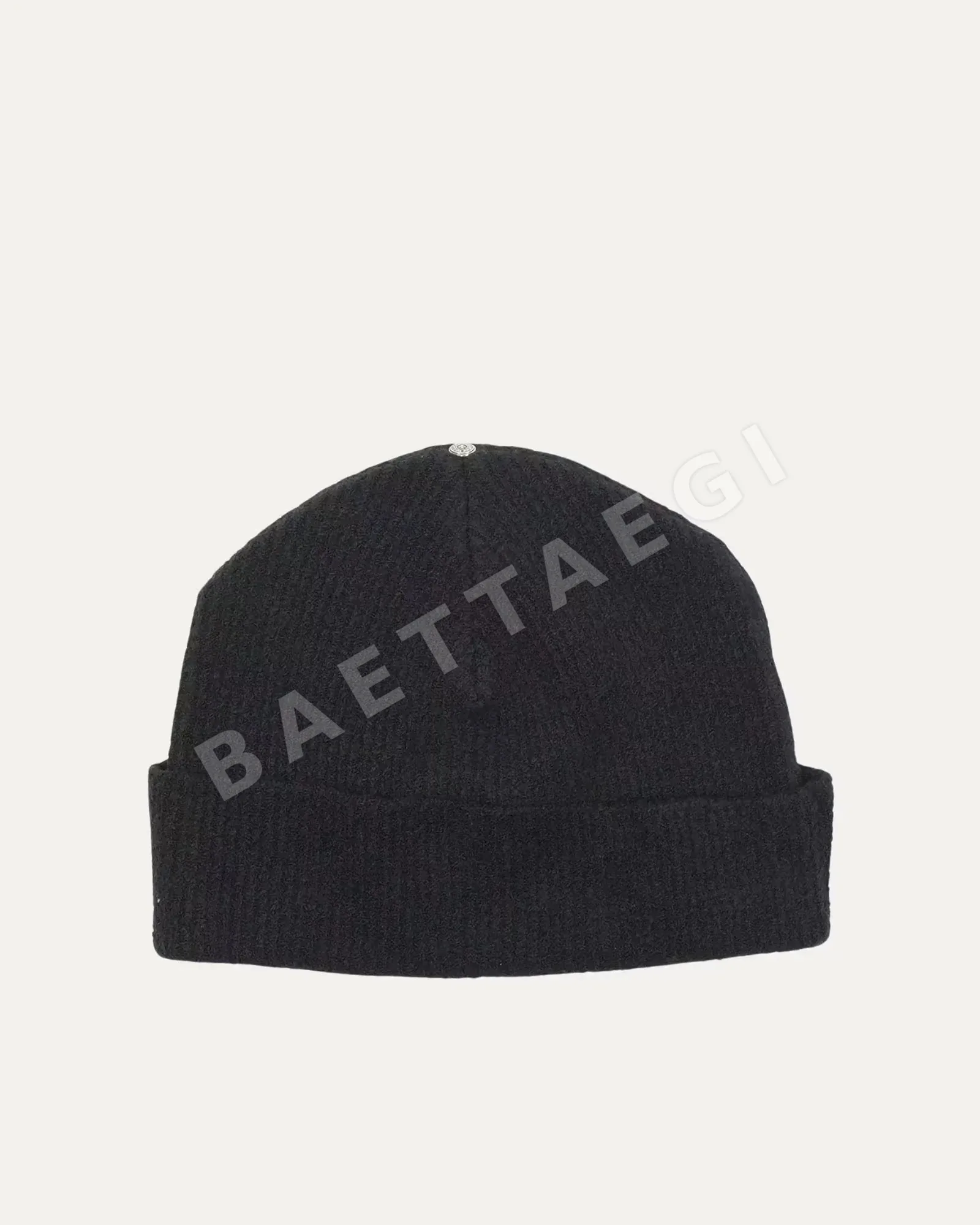 크롬하츠 블랙 호스헤어 크로스 비니 모자 상세 이미지 8