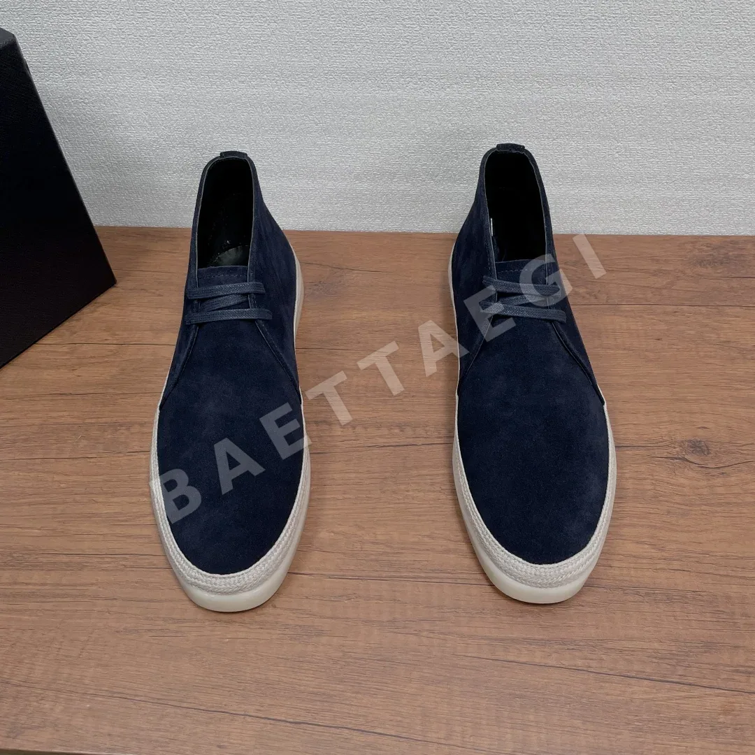 프라다 로퍼 남성 블루 스웨이드 2DG126 상세 이미지 2