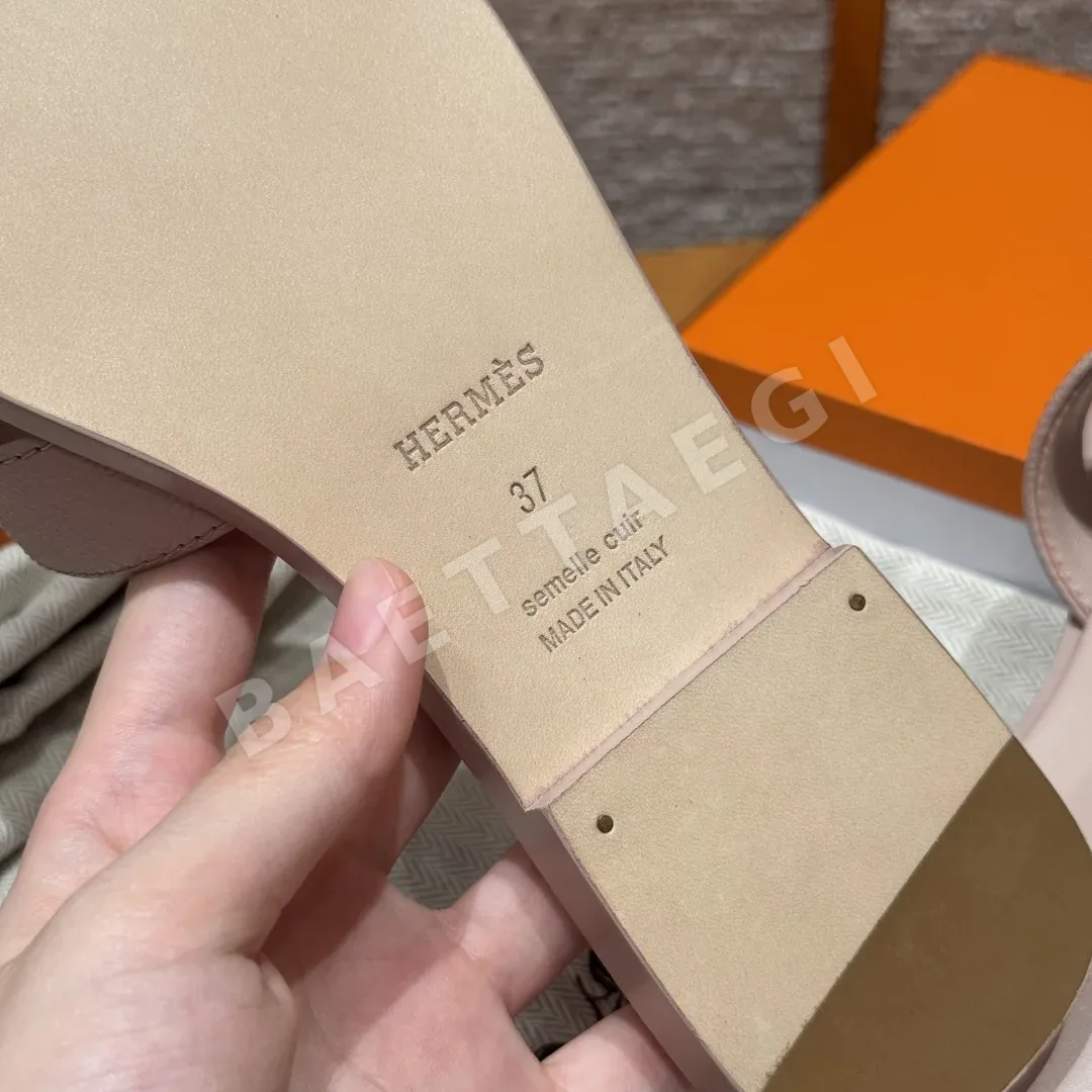 에르메스 오란 샌들 가죽 H 컷아웃 상세 이미지 9