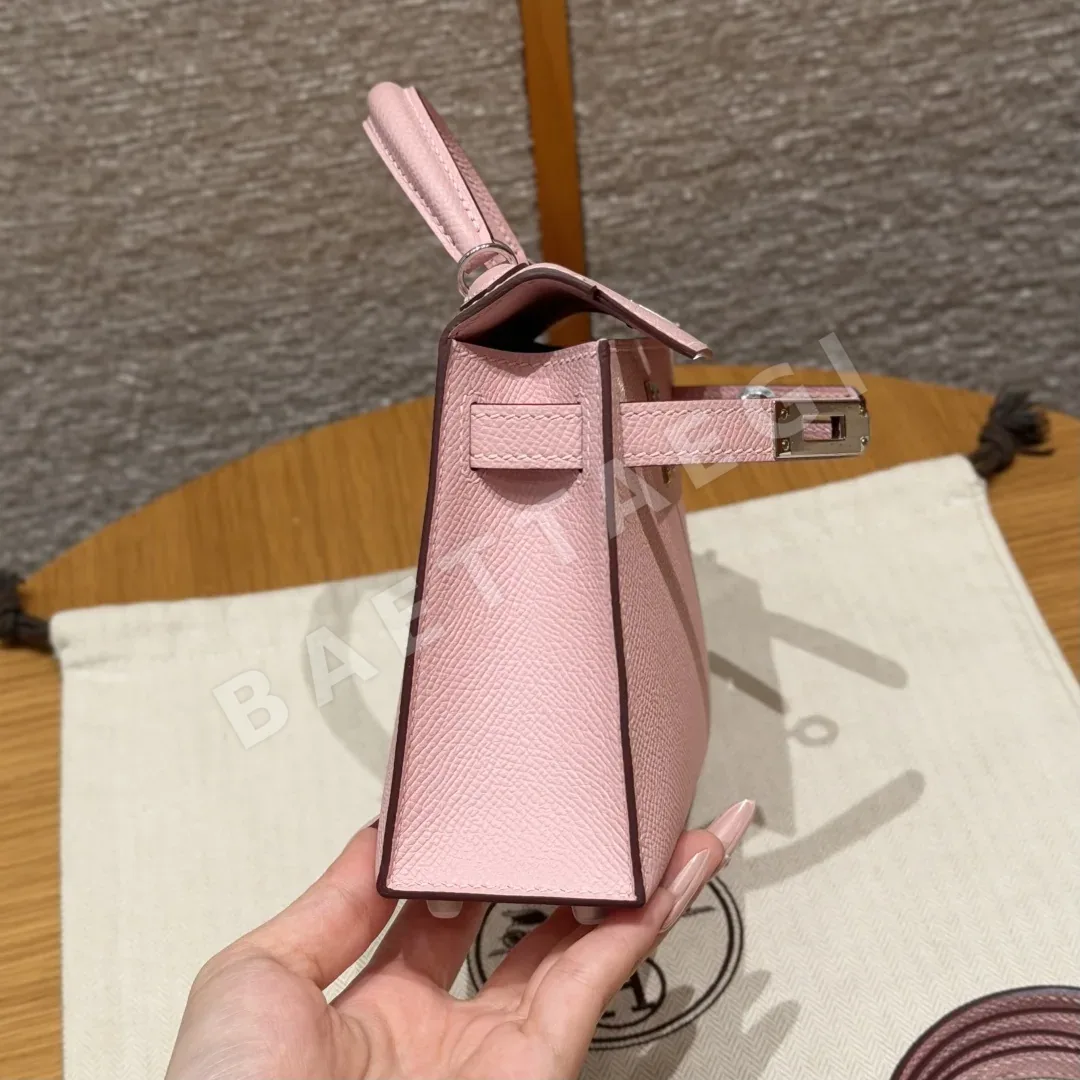 에르메스 켈리 미니 2 가방 3Q 로즈 사쿠라 상세 이미지 2
