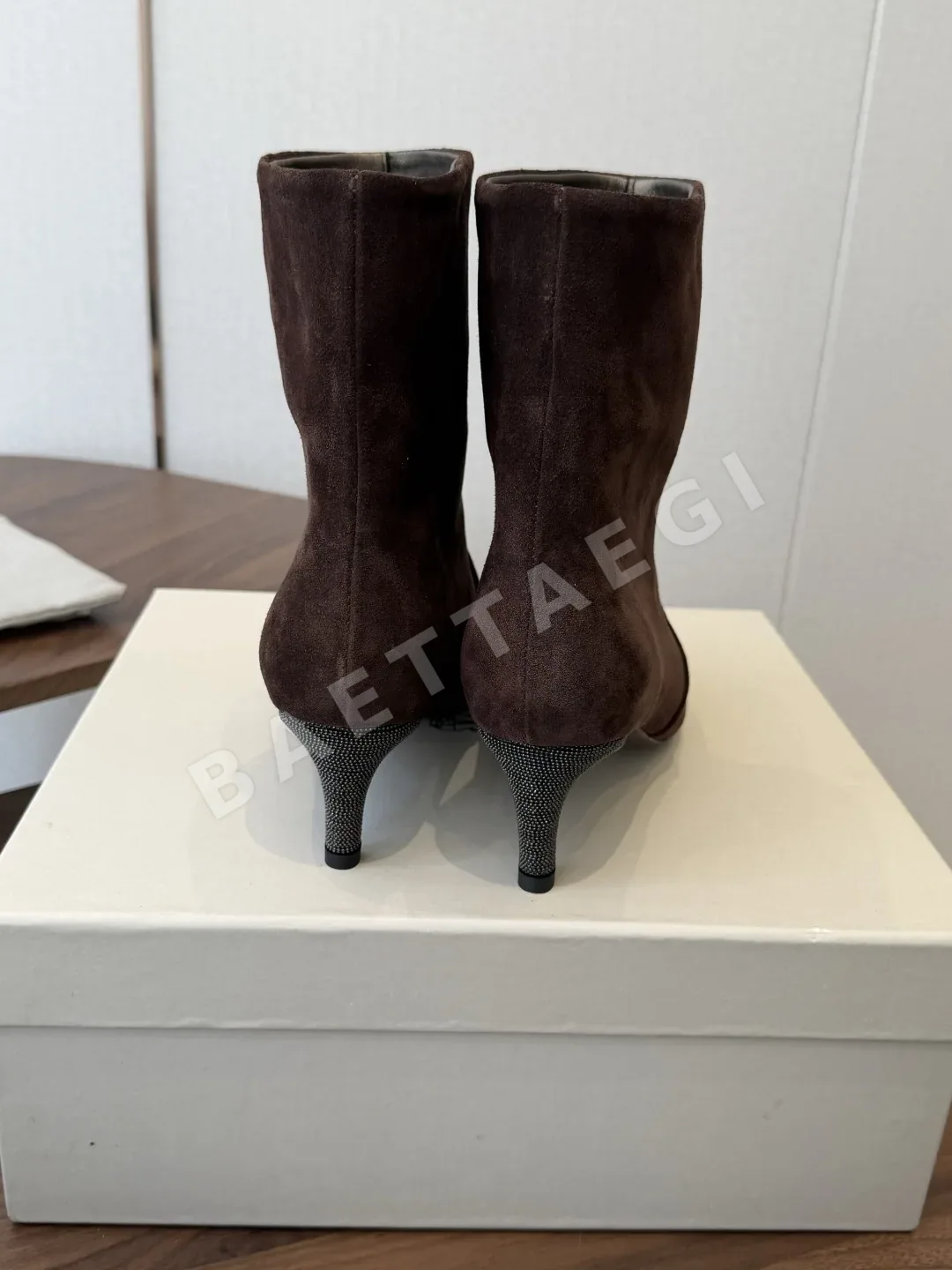 브루넬로쿠치넬리 스틸레토 힐 미드카프 부츠 상세 이미지 8