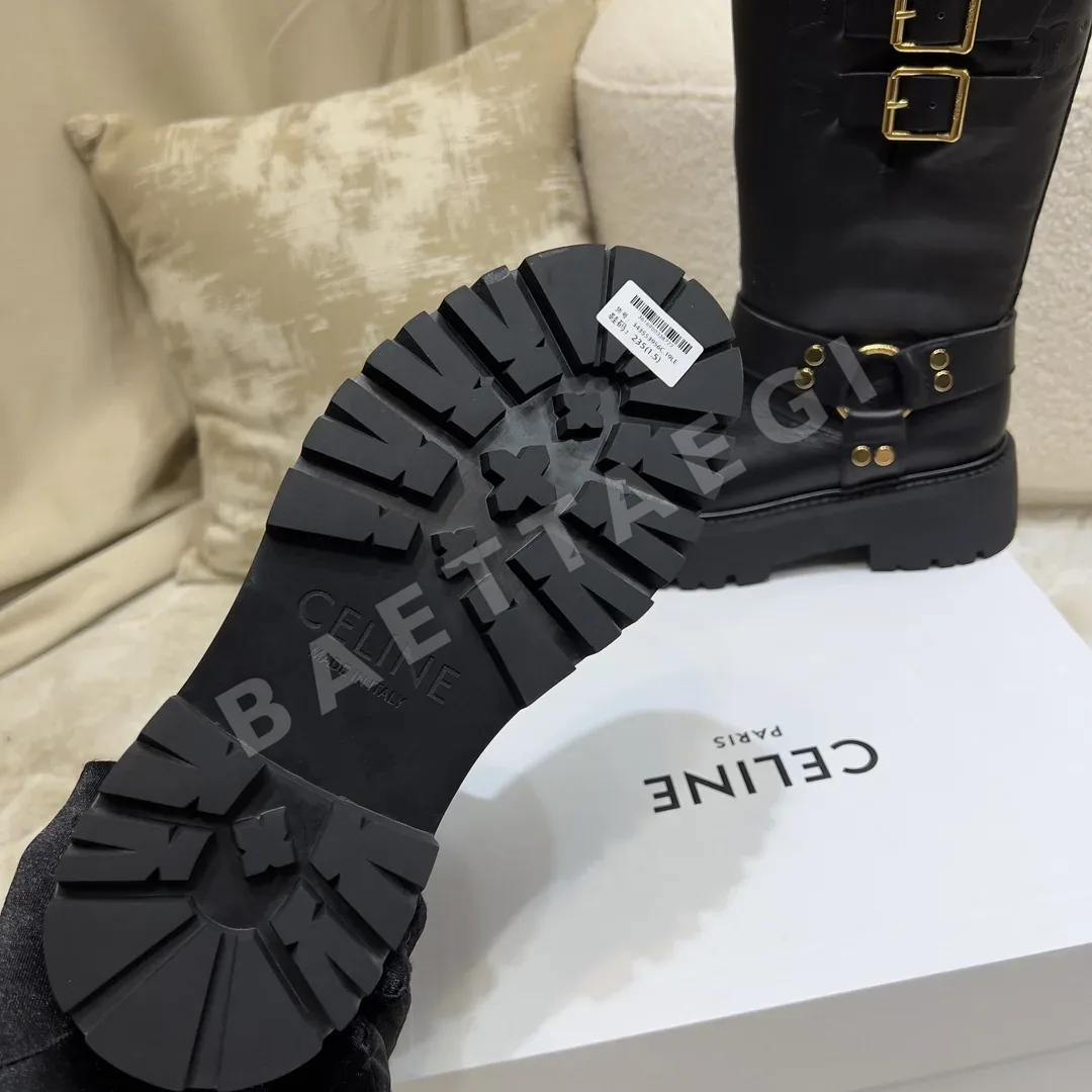 셀린느 레트로 플랫폼 미드카프 모터사이클 부츠 상세 이미지 7