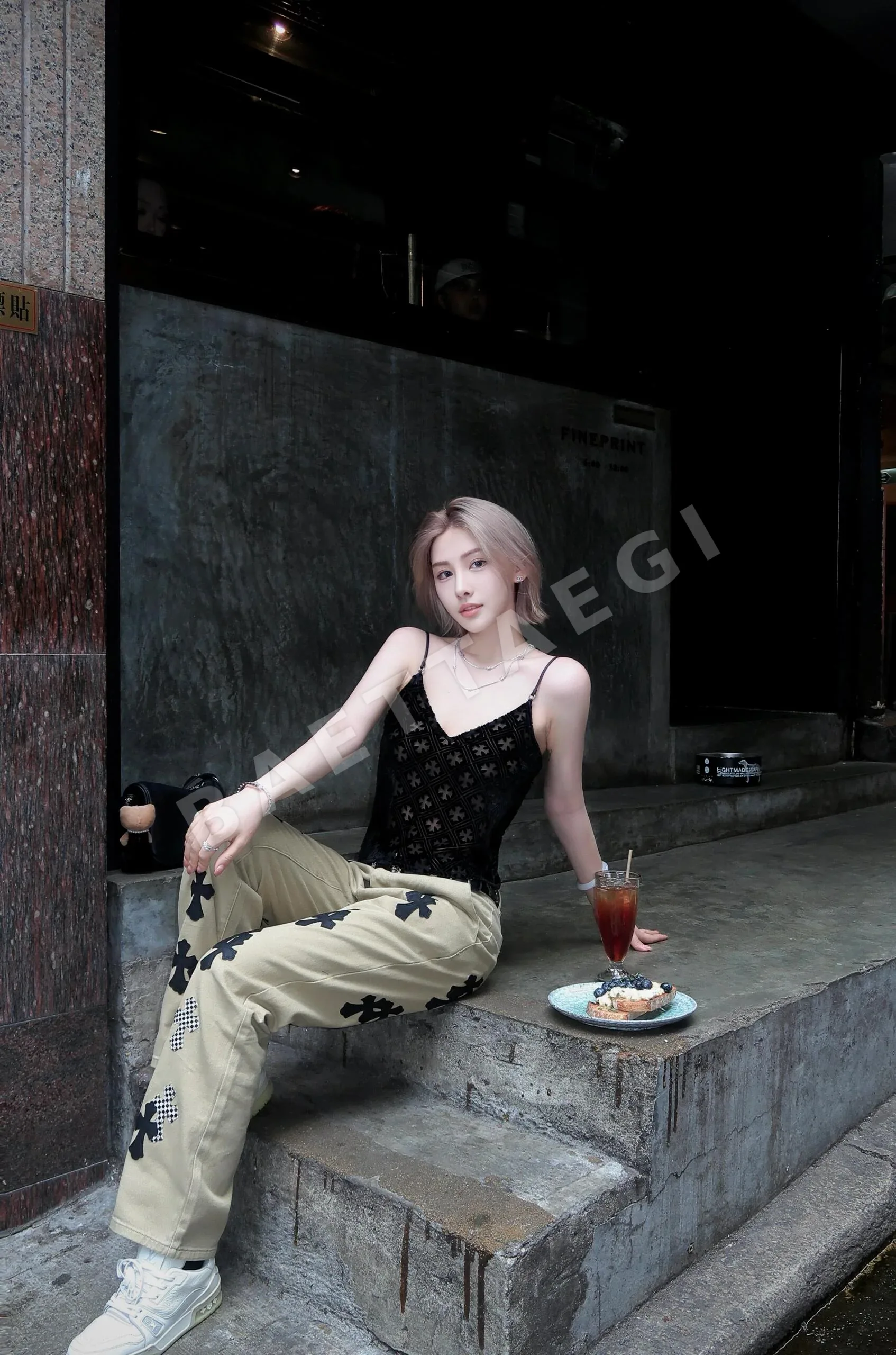 크롬하츠 여성 벨벳 캐미솔 반팔 상세 이미지 14