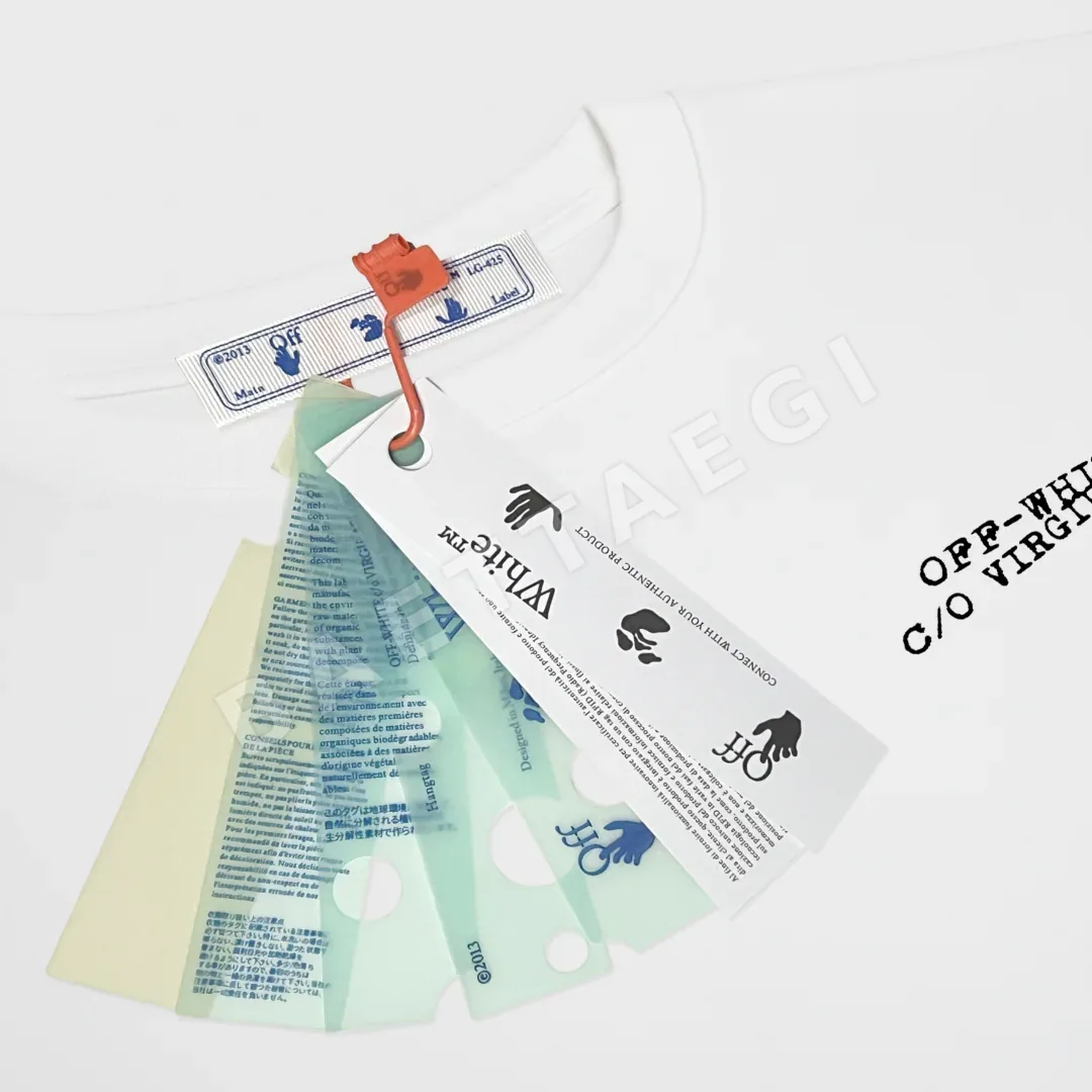 오프화이트 남성 반팔 티셔츠 상세 이미지 3