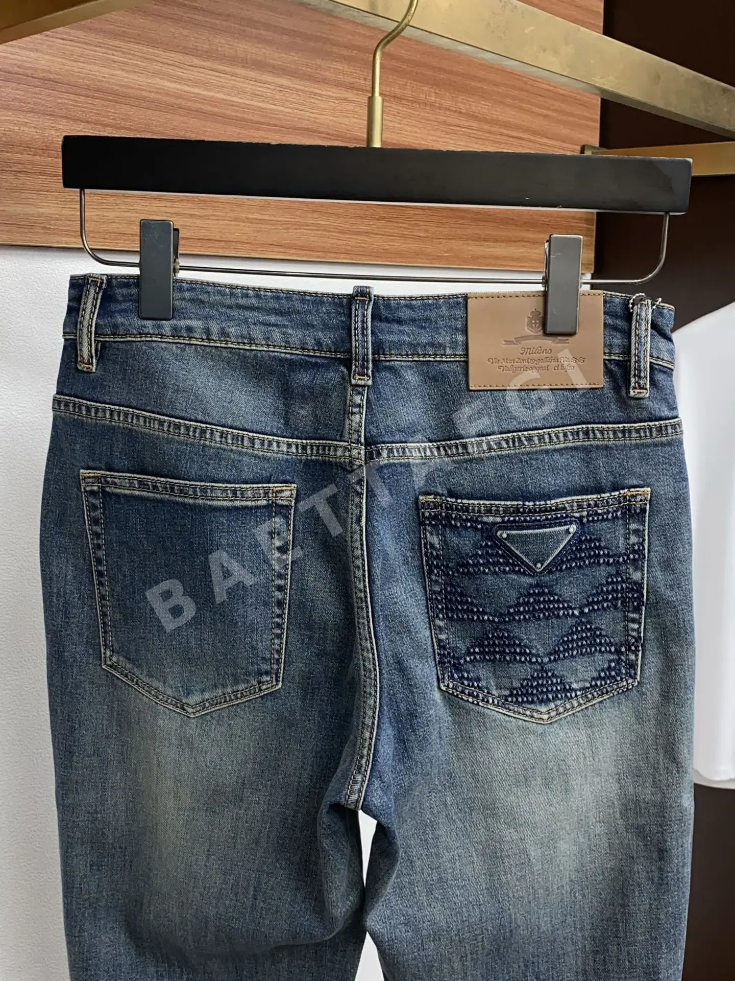 프라다 남성 데님 바지 상세 이미지 9