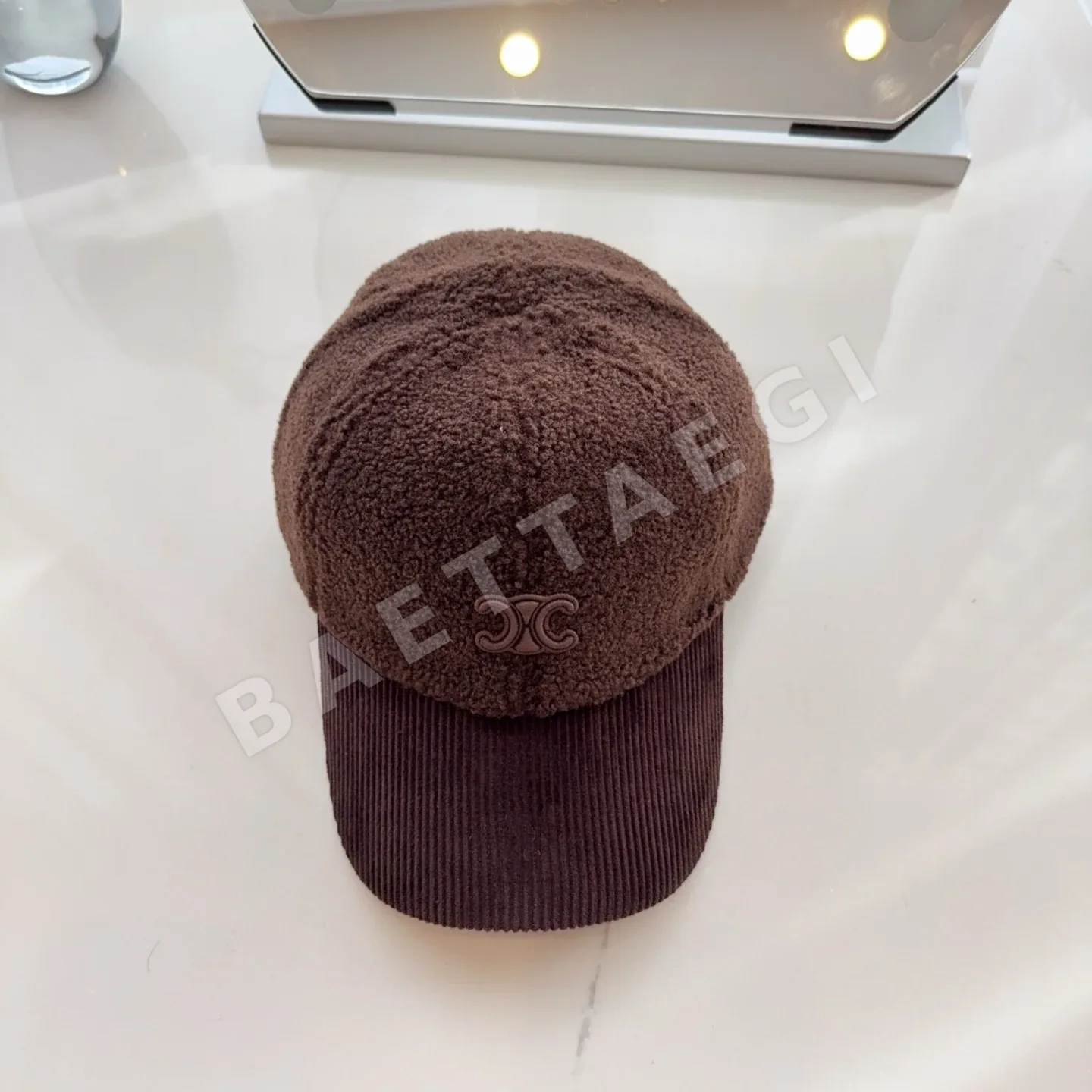 셀린느 시어스킨 램울 베이스볼 캡 84541