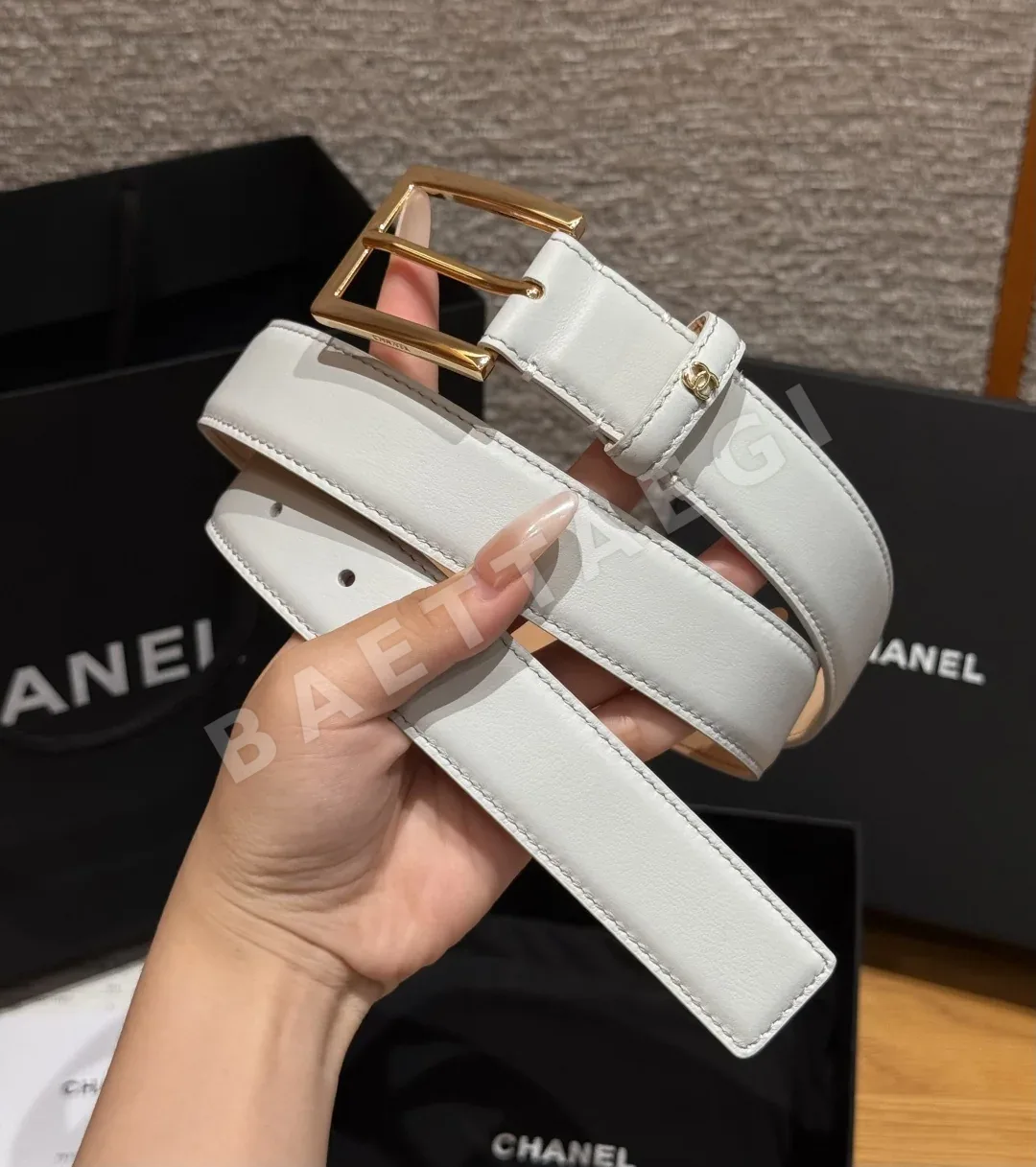 샤넬 가죽 30mm 벨트 상세 이미지 2